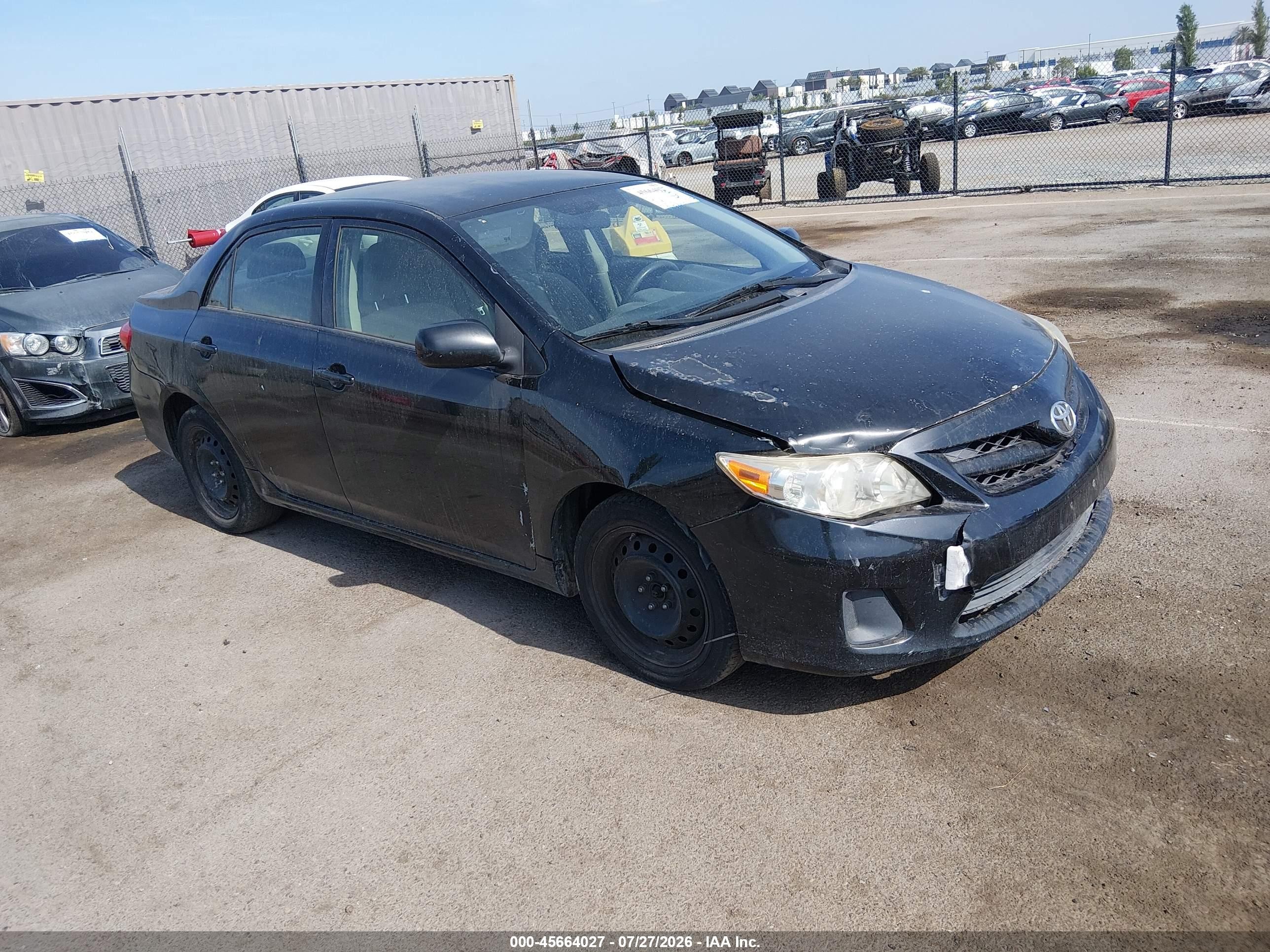 2012 Toyota Corolla Le Black vin: JTDBU4EEXC9178104