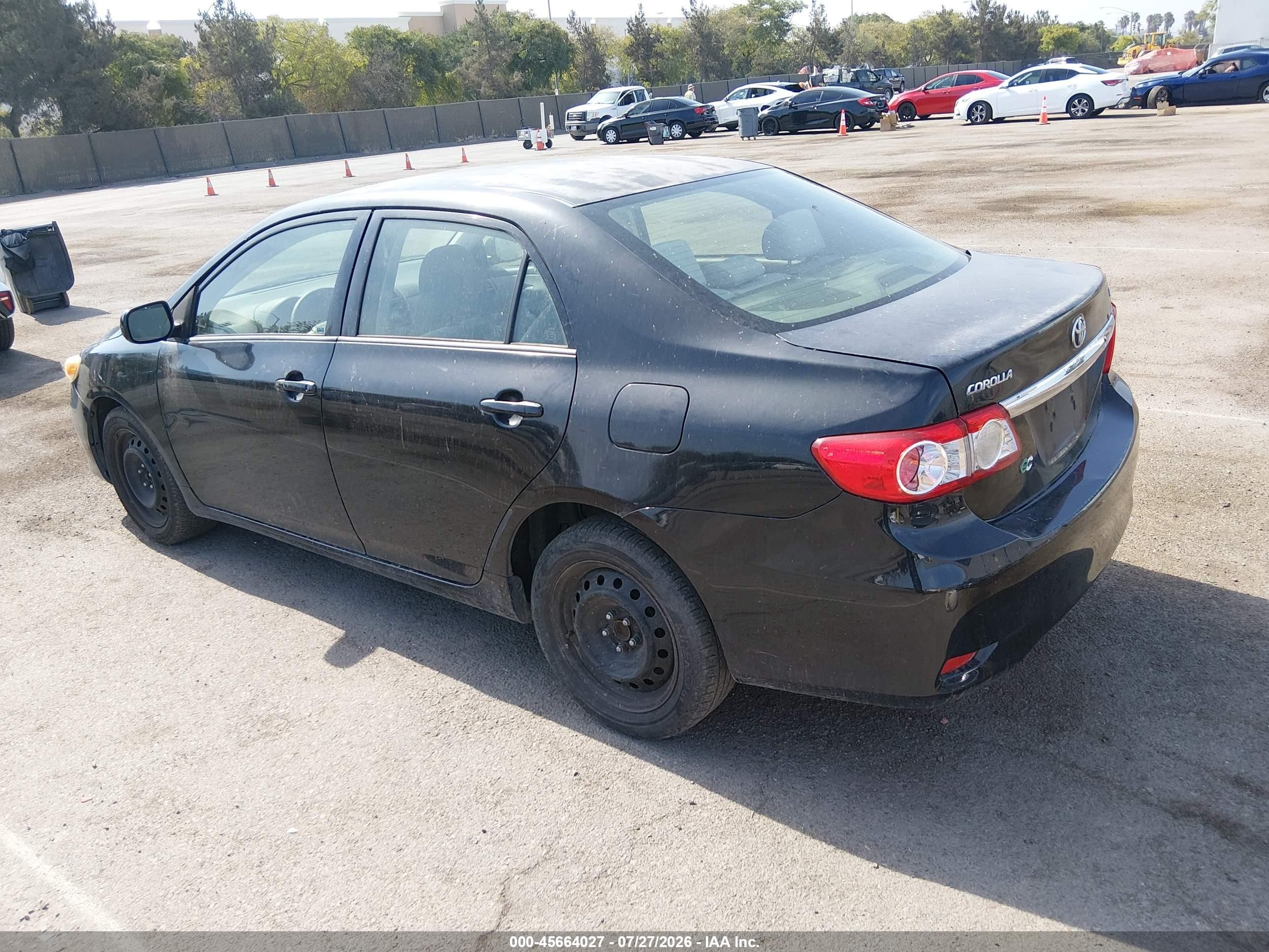 2012 Toyota Corolla Le Black vin: JTDBU4EEXC9178104