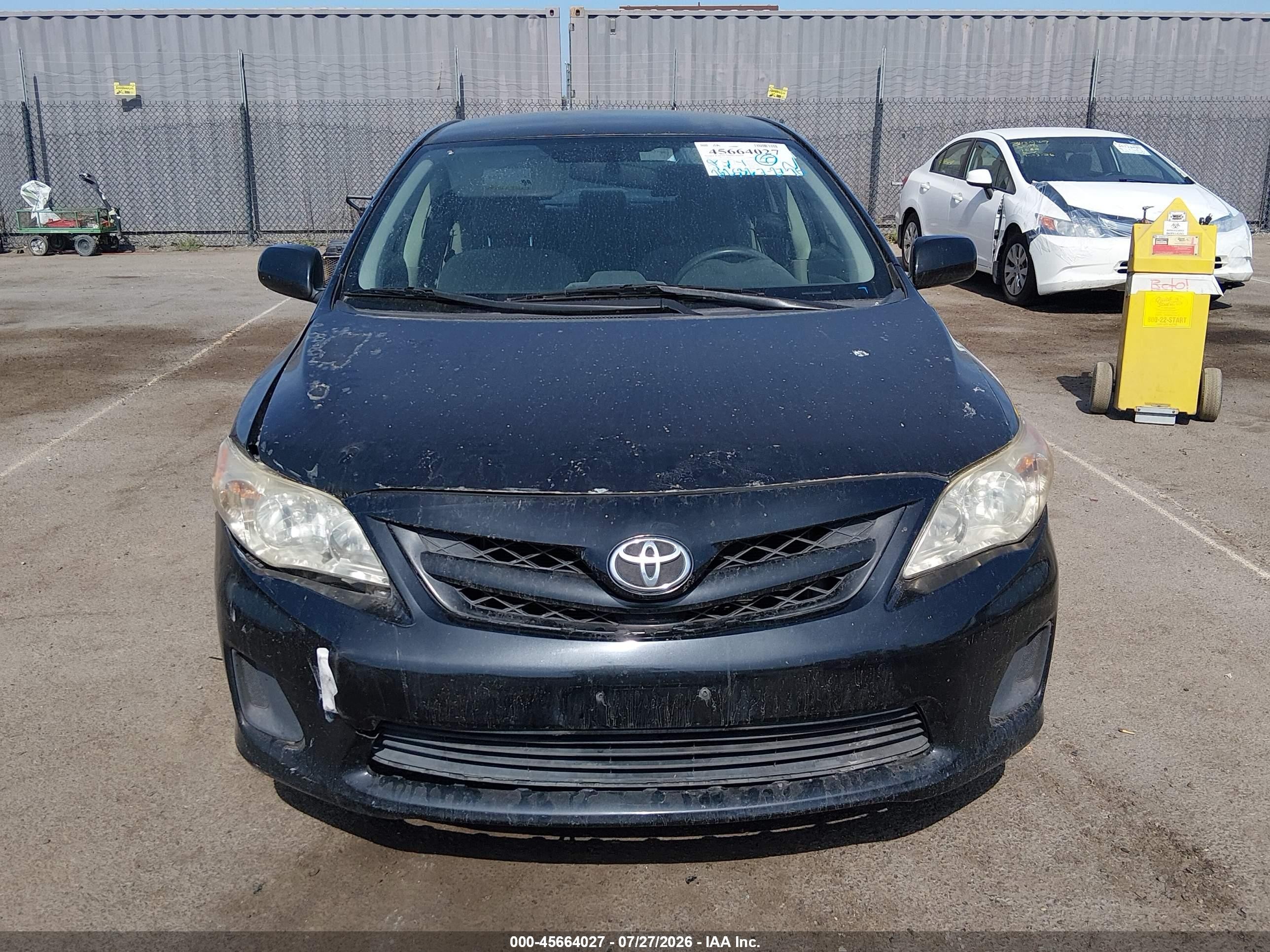 2012 Toyota Corolla Le Black vin: JTDBU4EEXC9178104