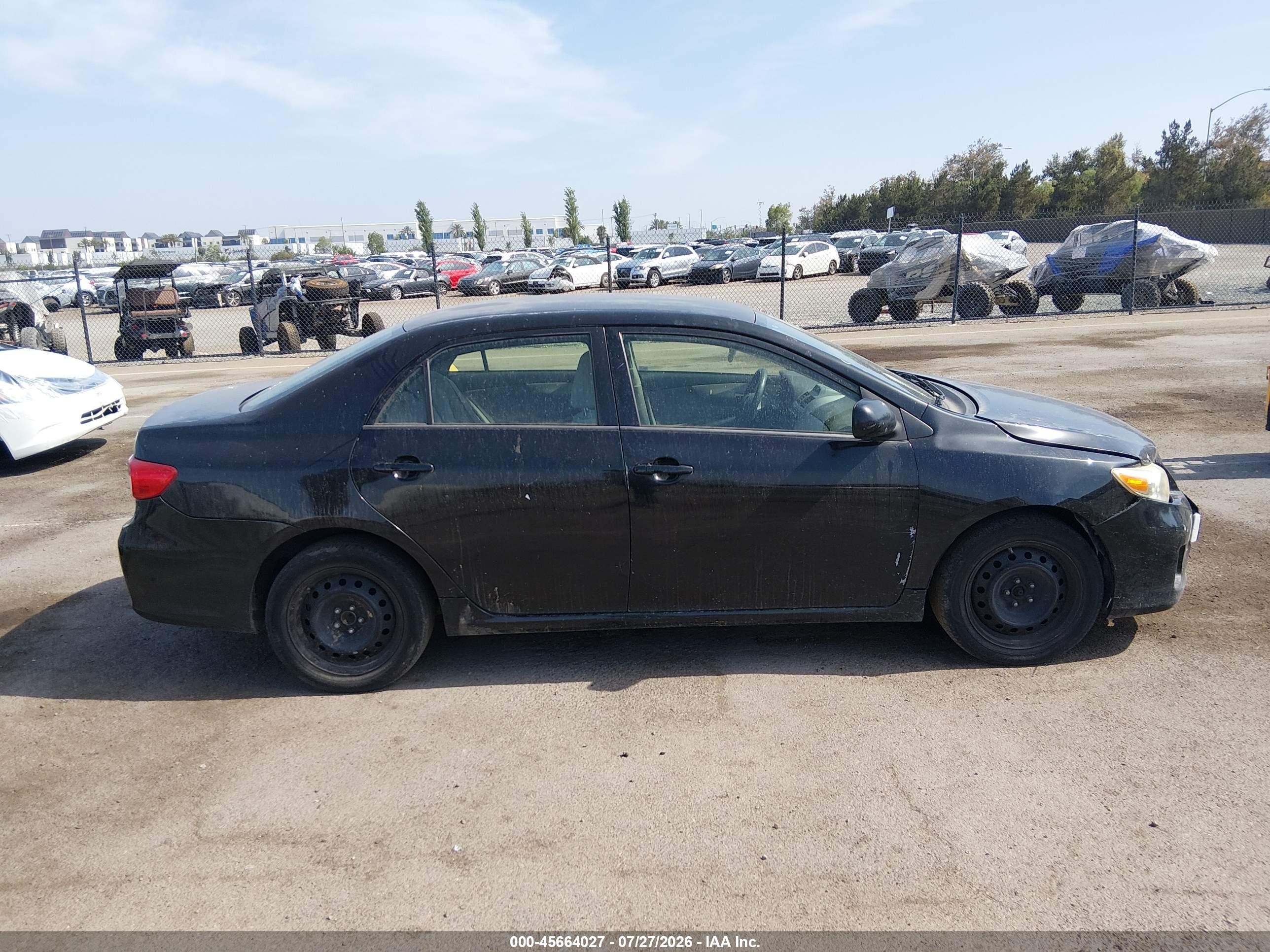 2012 Toyota Corolla Le Black vin: JTDBU4EEXC9178104