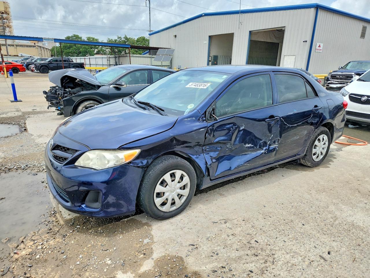 2013 Toyota Corolla L Синий vin: JTDBU4EEXDJ118825