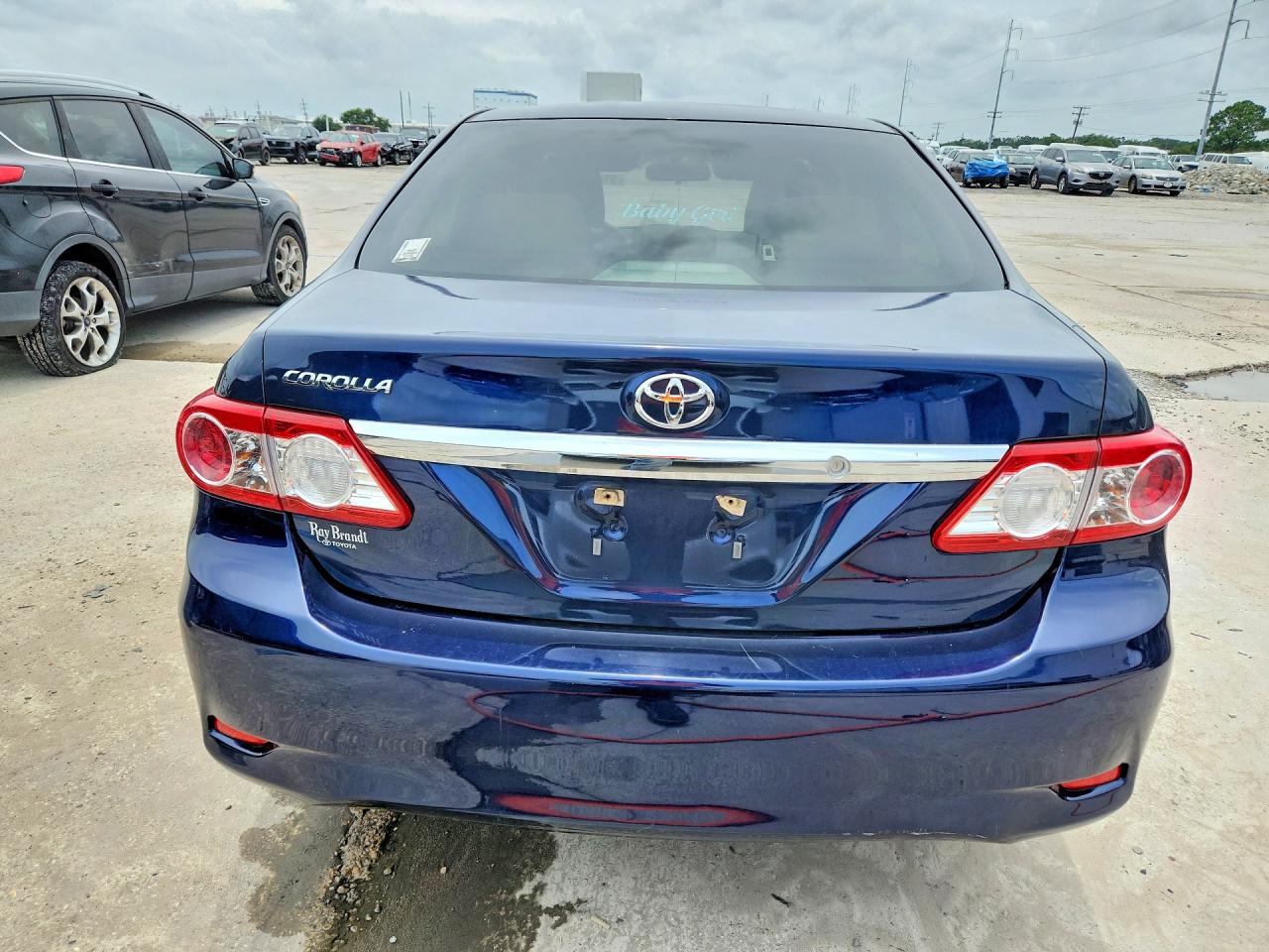2013 Toyota Corolla L Blue vin: JTDBU4EEXDJ118825