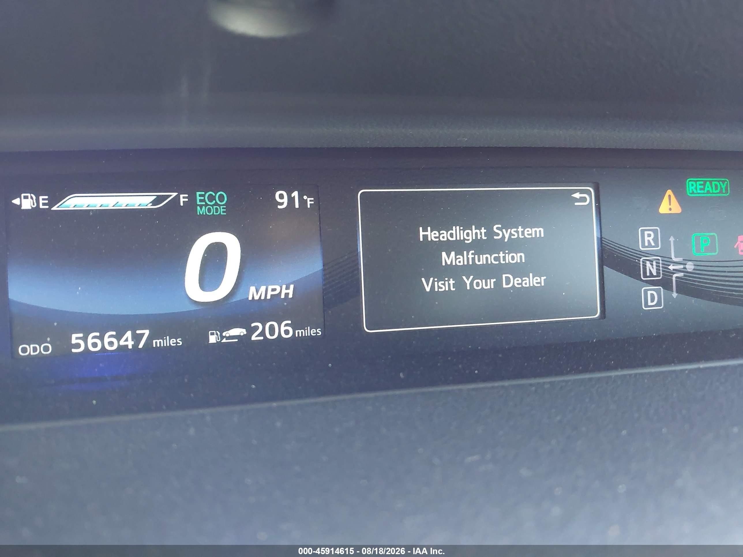2018 Toyota Mirai   Black vin: JTDBVRBD3JA004957
