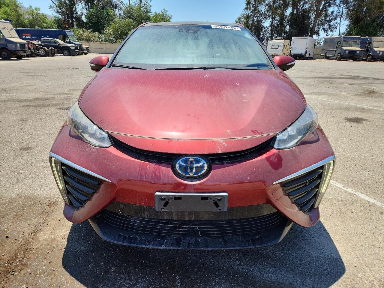 2019 Toyota Mirai Base Burgundy vin: JTDBVRBD5KA006470