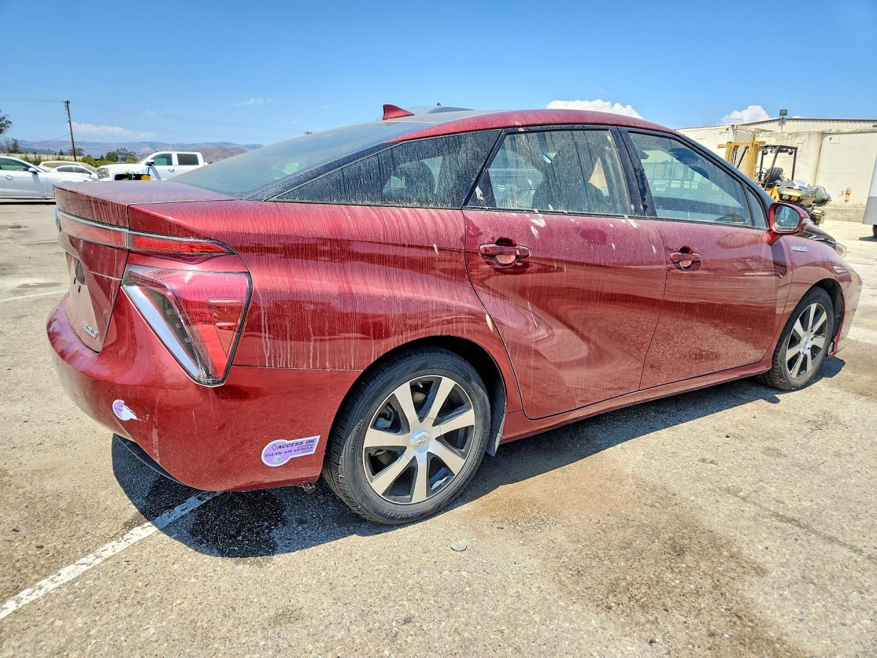 2019 Toyota Mirai Base Burgundy vin: JTDBVRBD5KA006470