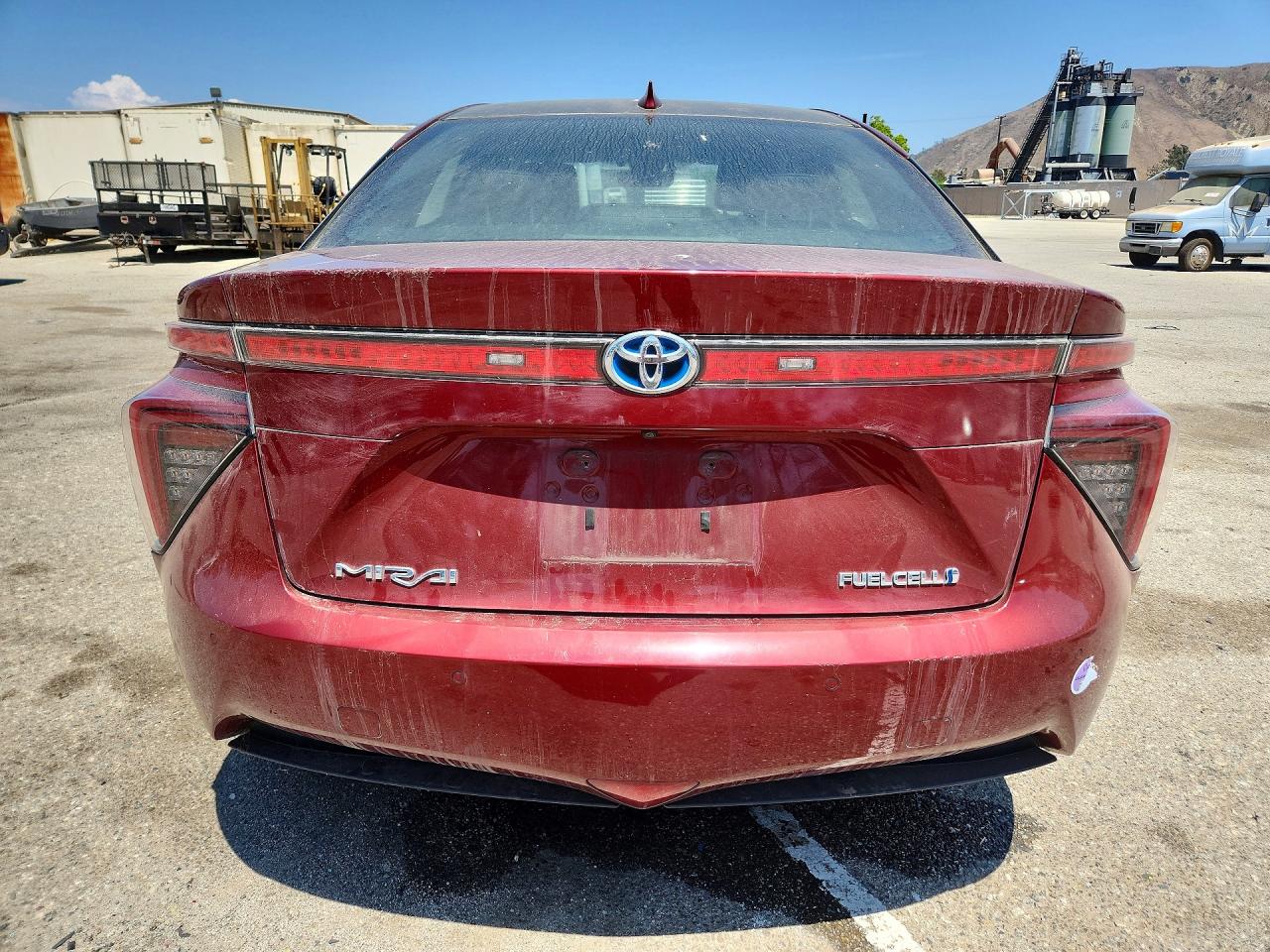 2019 Toyota Mirai Base Burgundy vin: JTDBVRBD5KA006470