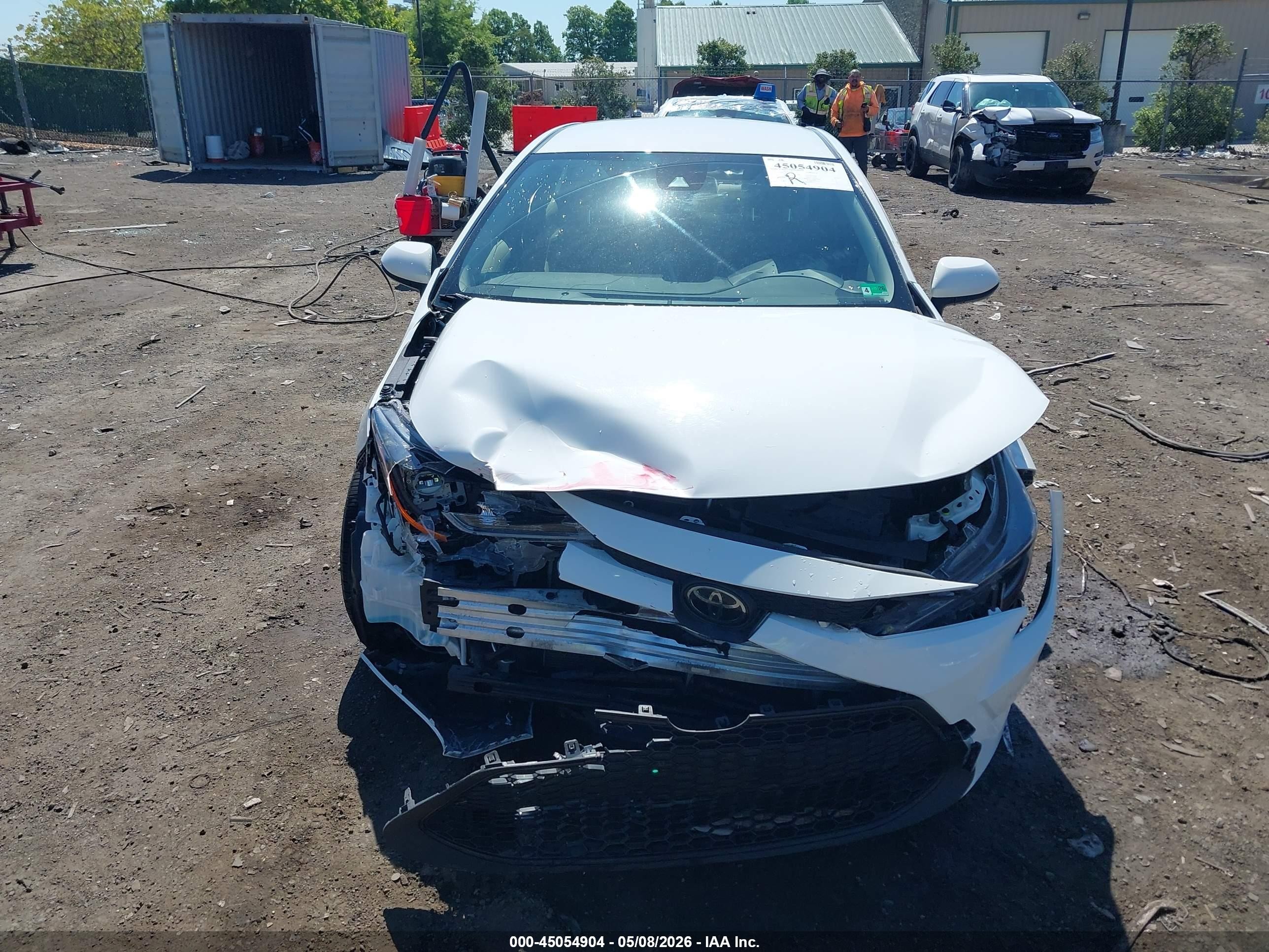 2020 Toyota Corolla L White vin: JTDDPRAE4LJ016535