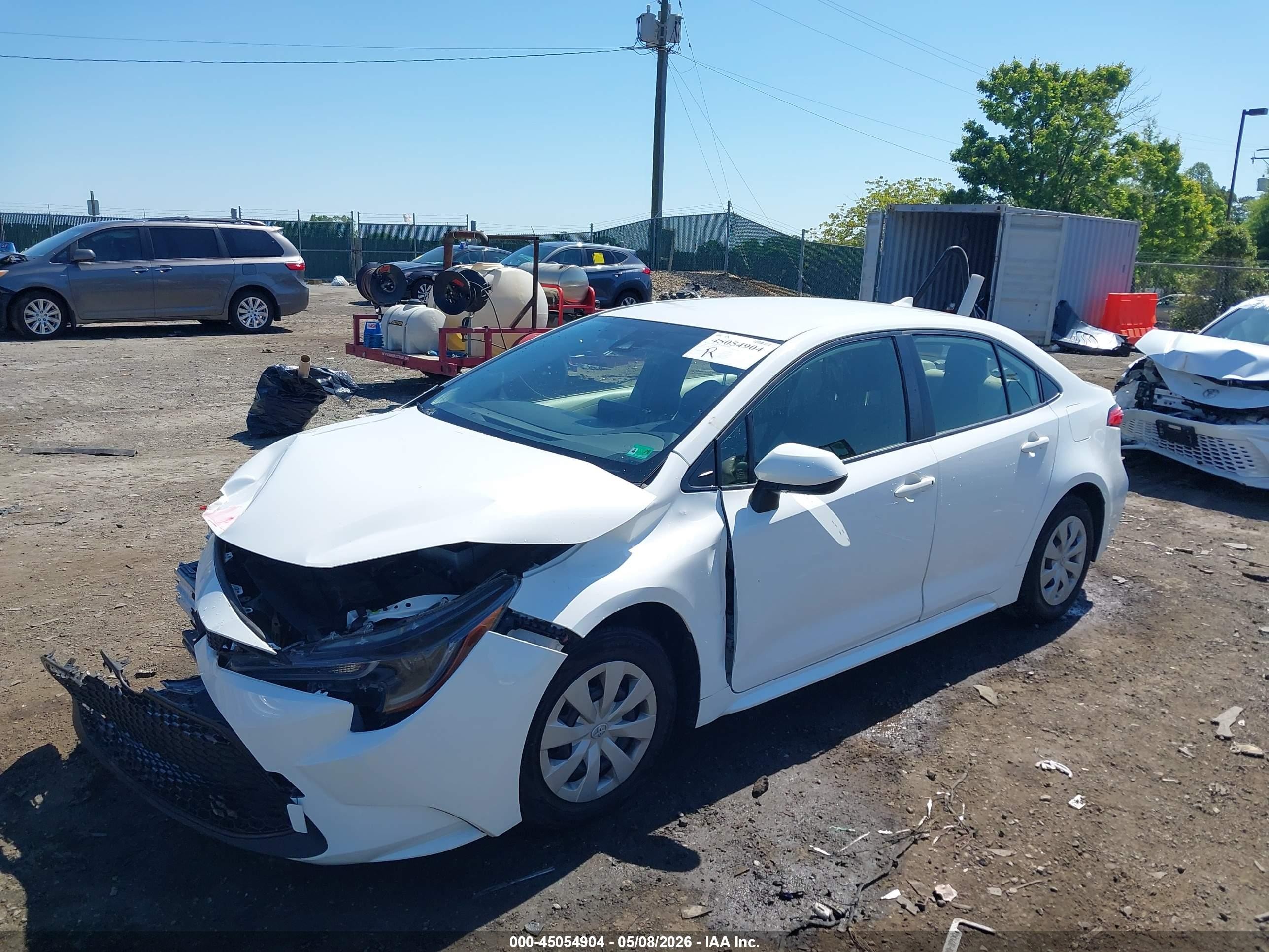 2020 Toyota Corolla L White vin: JTDDPRAE4LJ016535