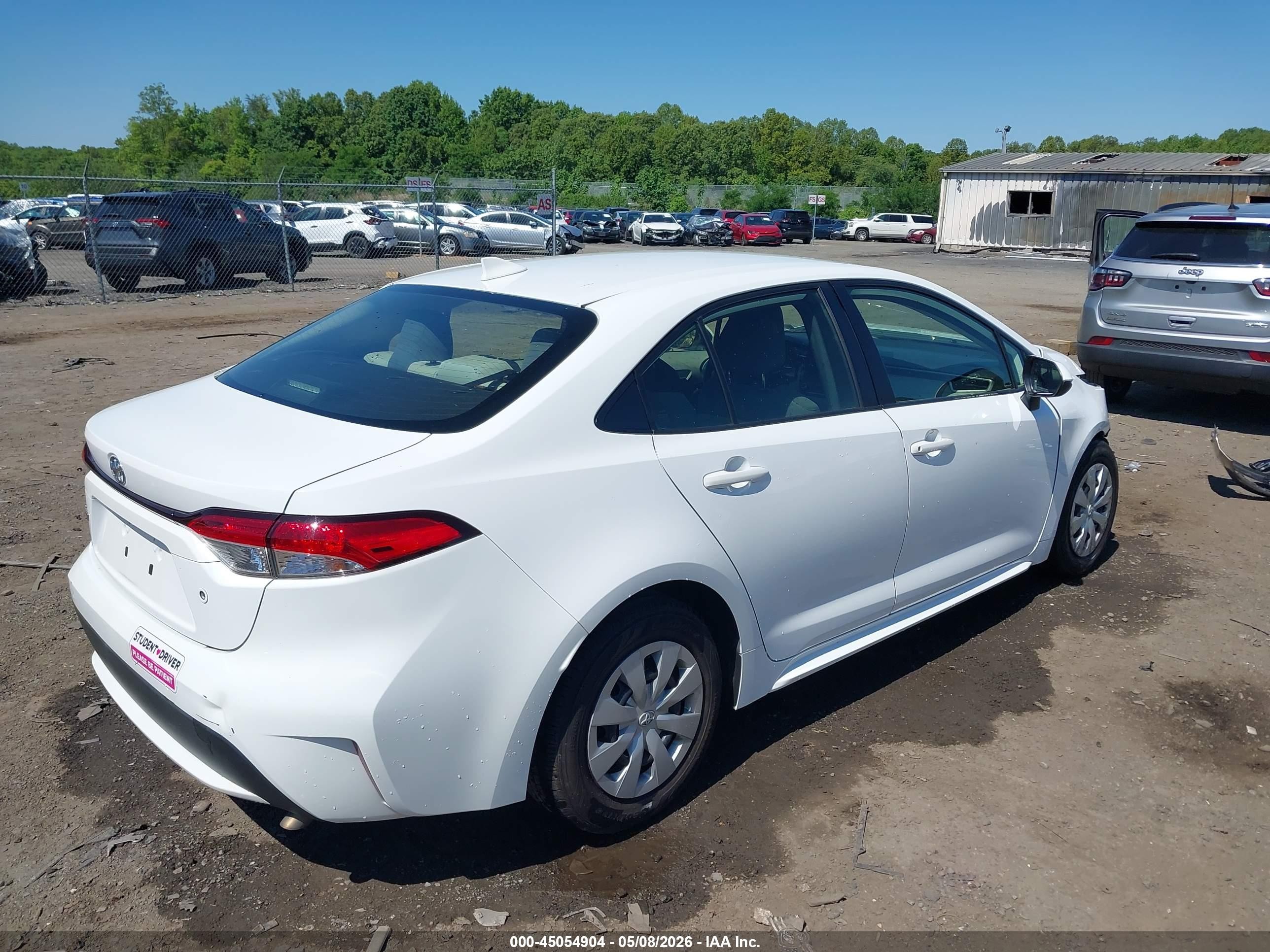 2020 Toyota Corolla L White vin: JTDDPRAE4LJ016535