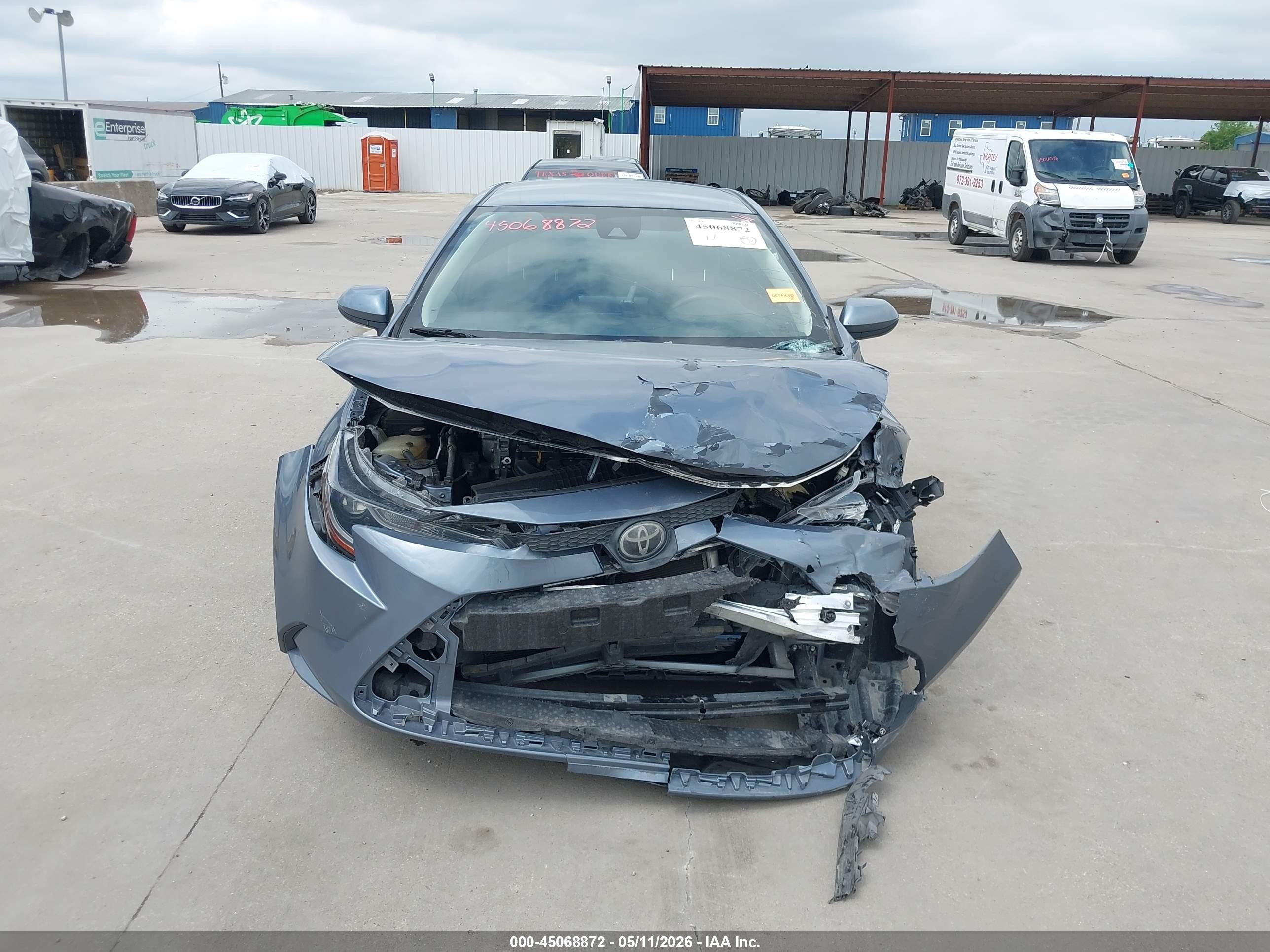 2020 Toyota Corolla L Blue vin: JTDDPRAE7LJ000667