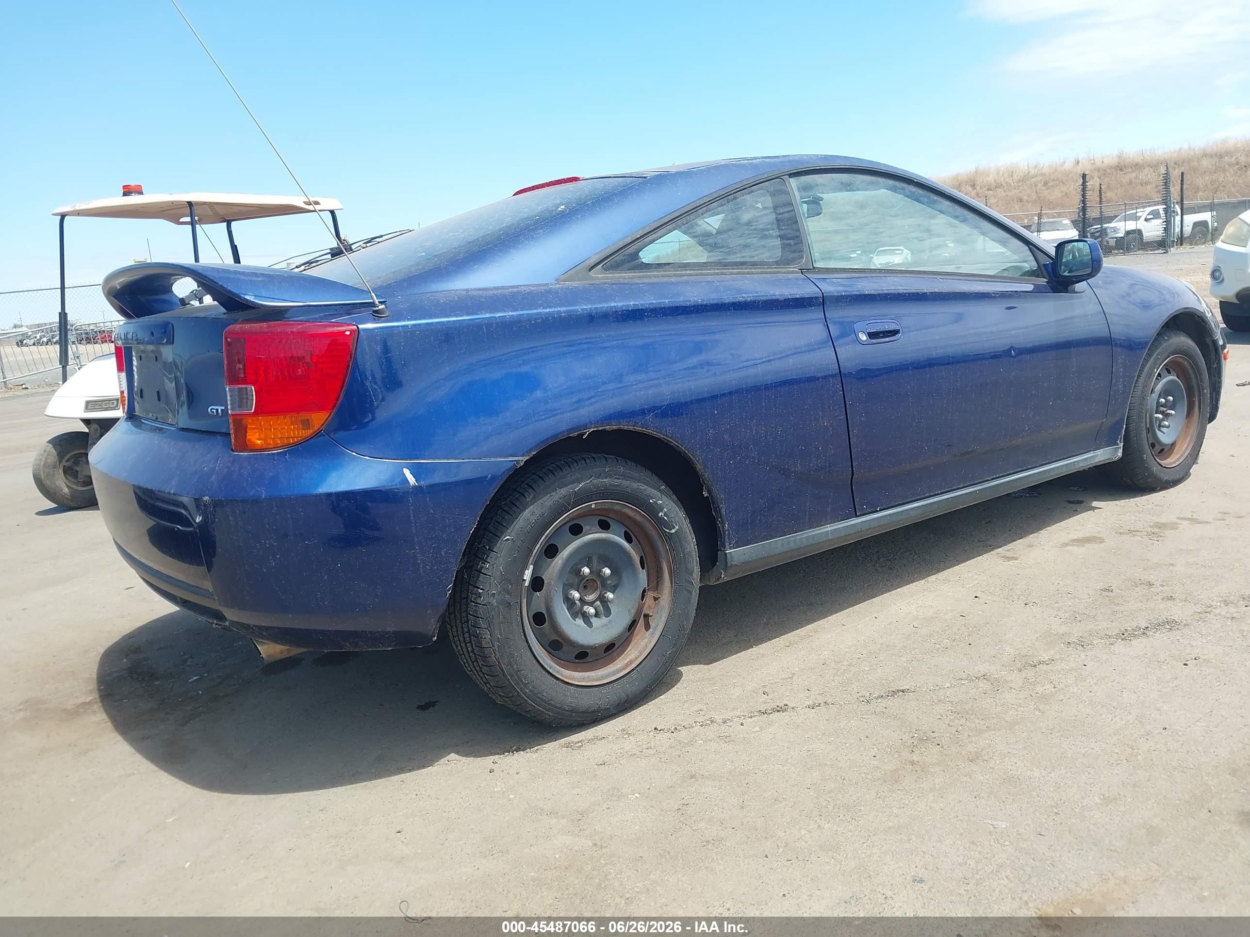 2001 Toyota Celica Gt Dark Blue vin: JTDDR32T010094060