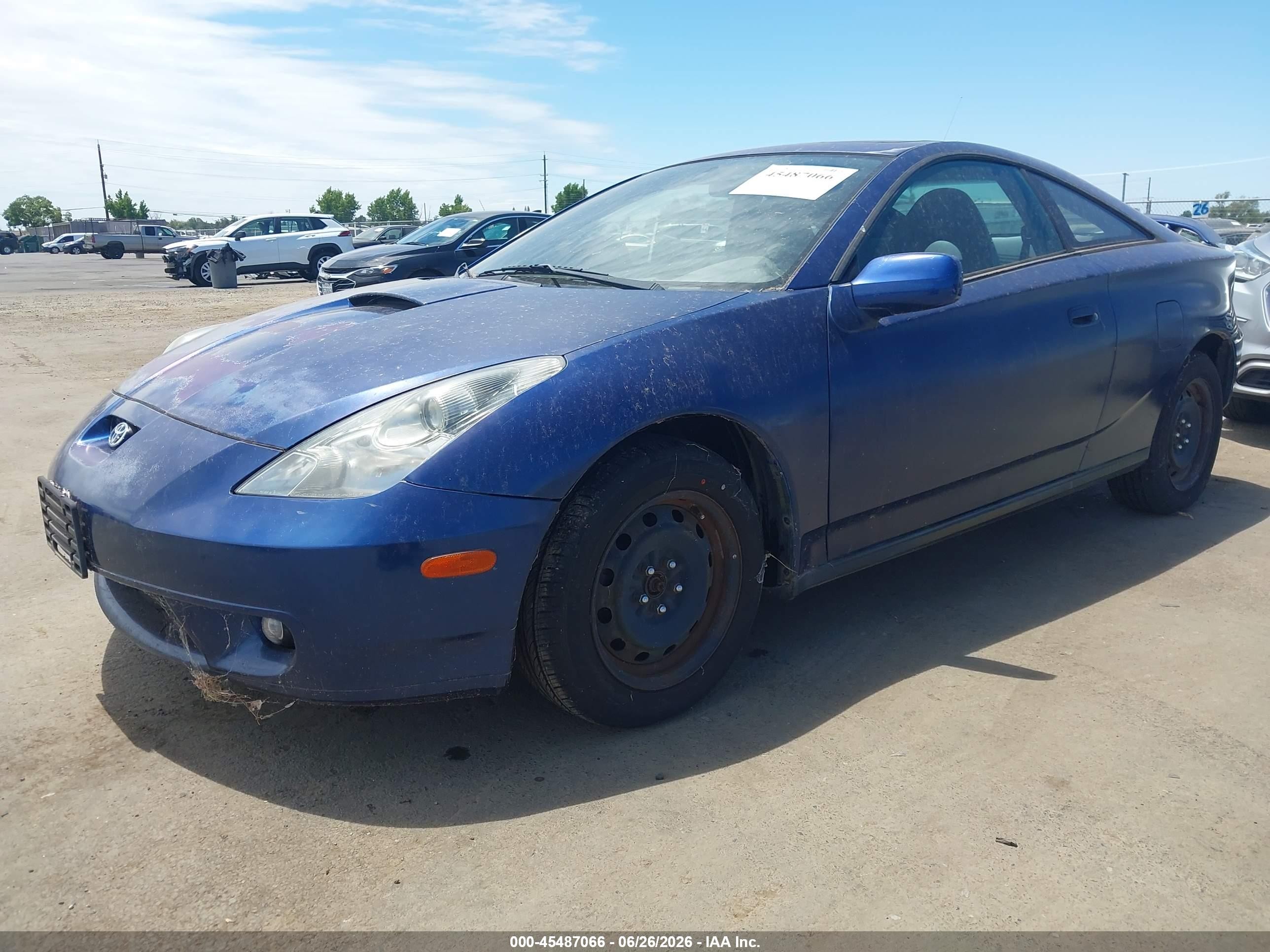2001 Toyota Celica Gt Dark Blue vin: JTDDR32T010094060