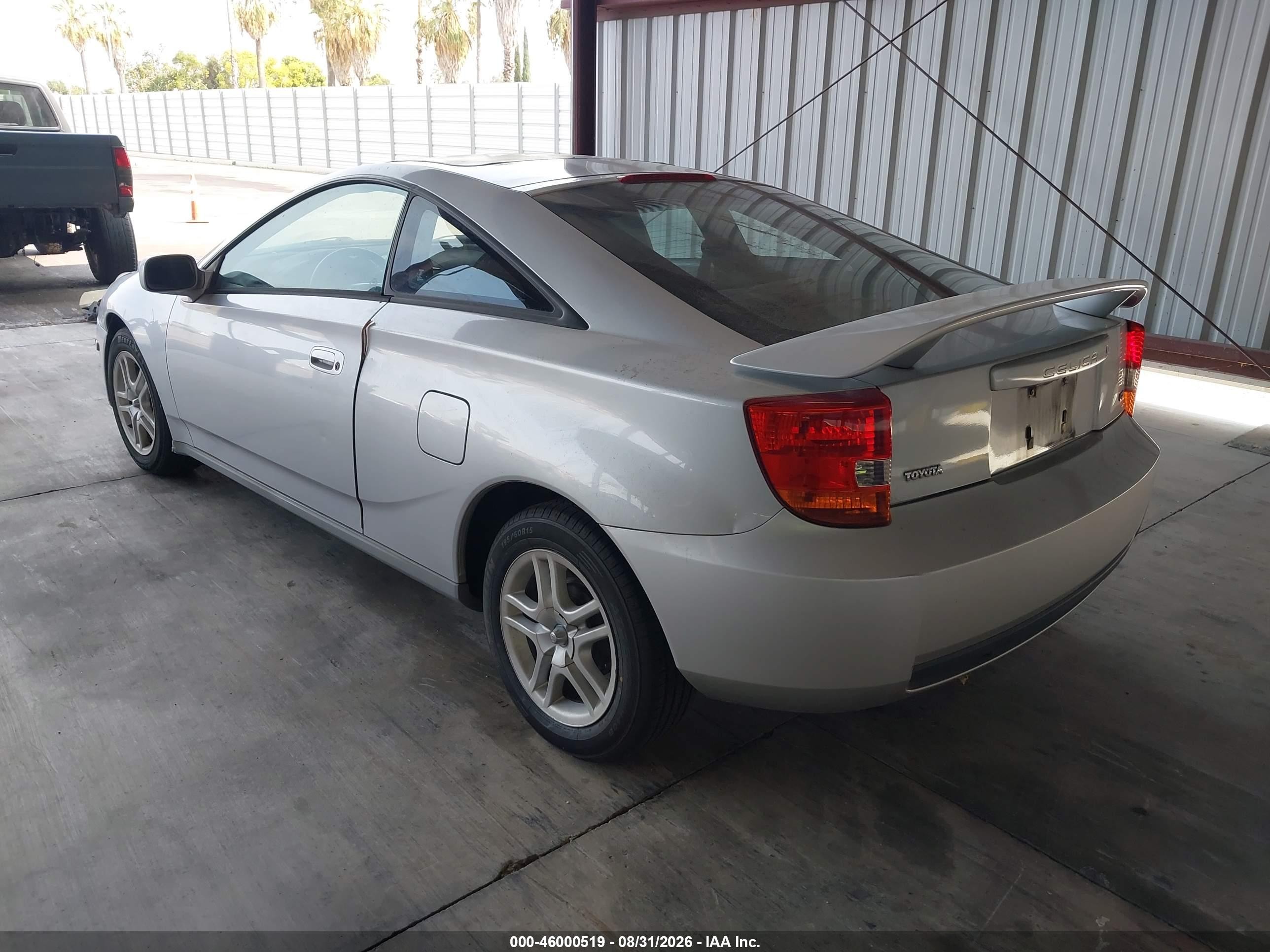 2001 Toyota Celica Gt Silver vin: JTDDR32T010100875