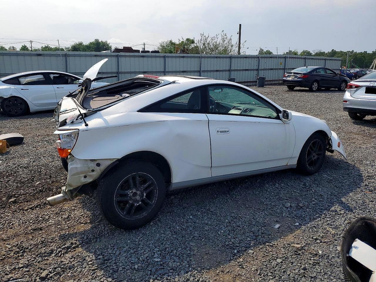 2002 Toyota Celica Gt White vin: JTDDR32T020139242