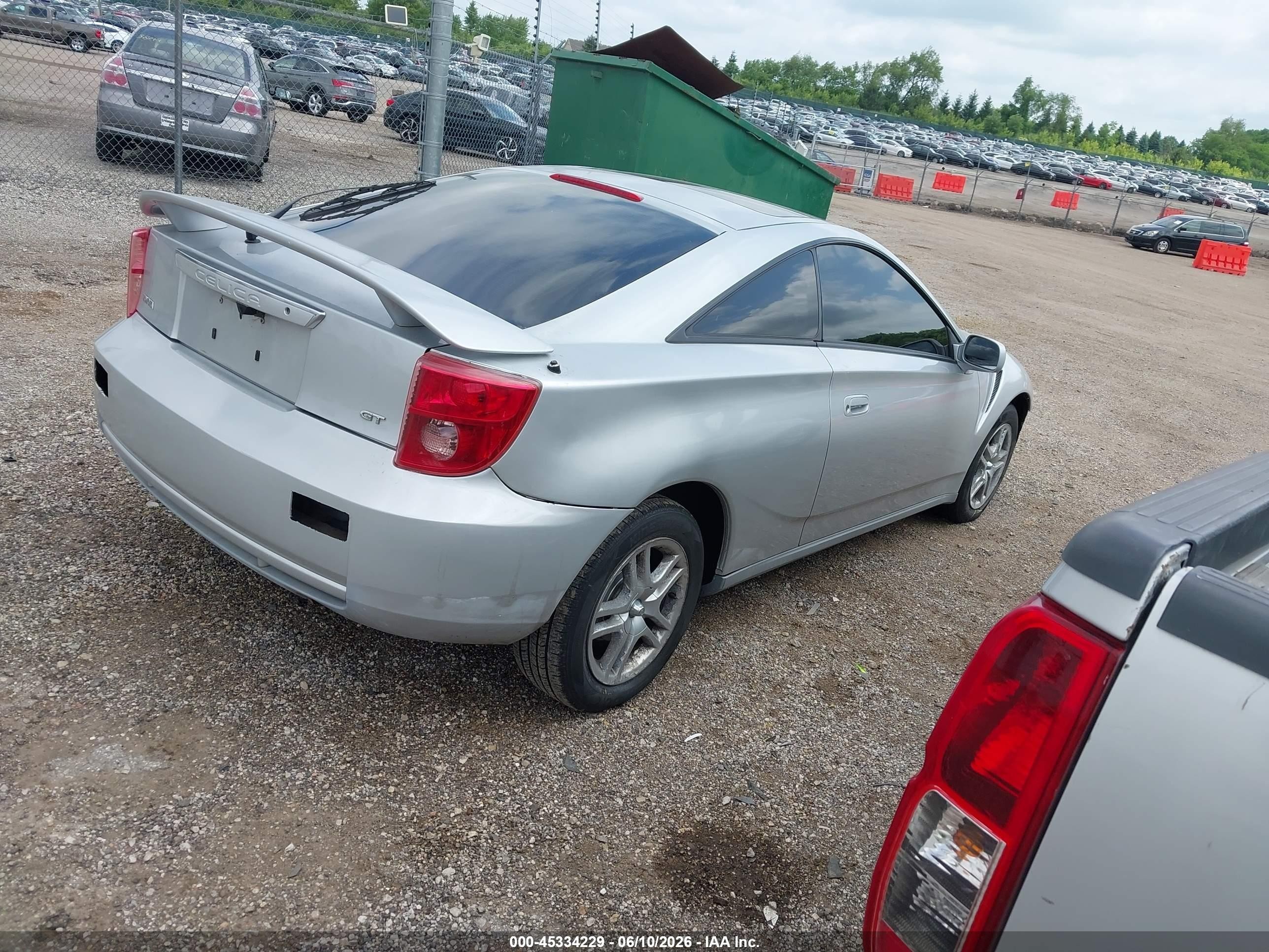2004 Toyota Celica Gt Silver vin: JTDDR32T040170820