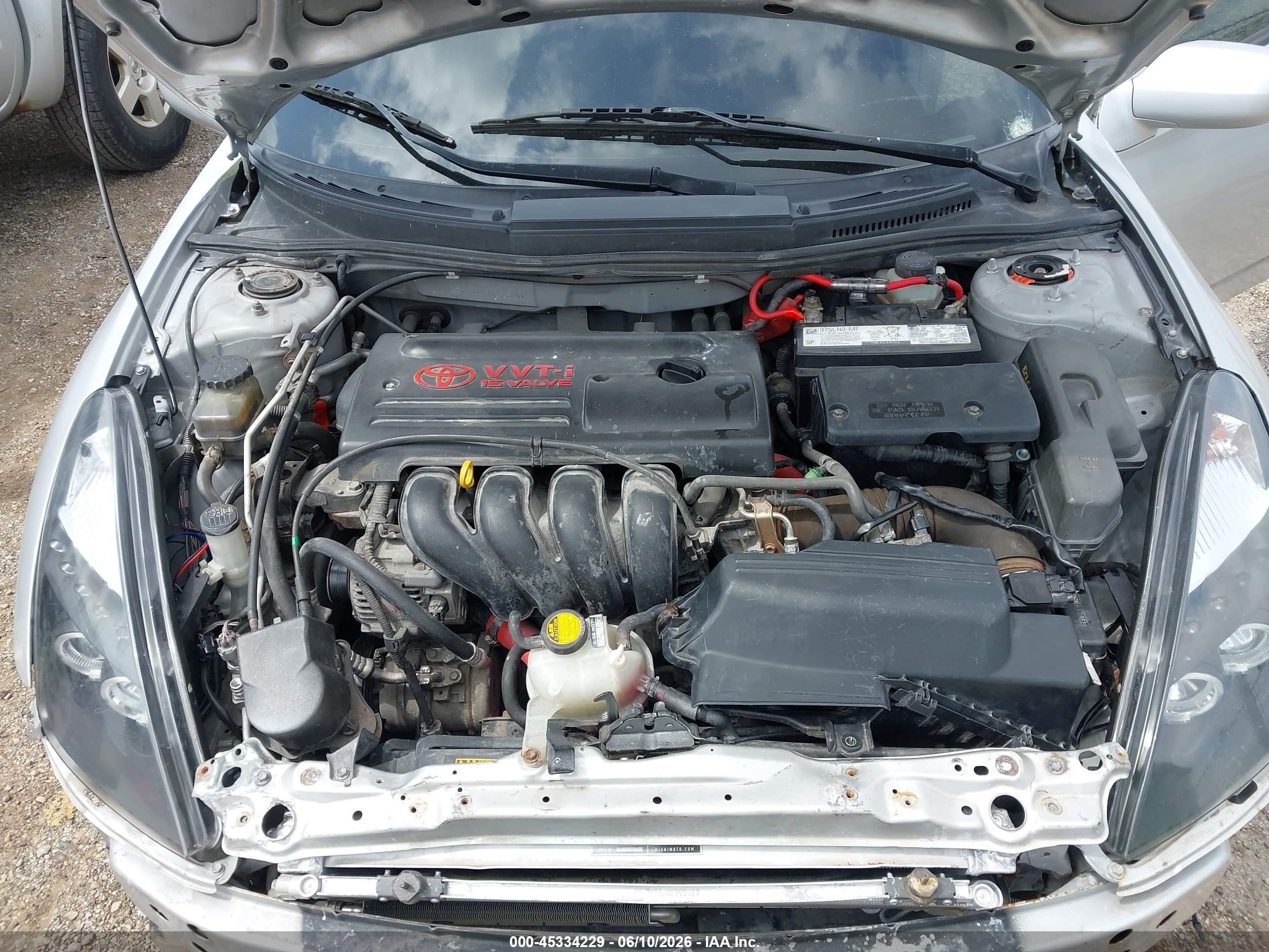 2004 Toyota Celica Gt Silver vin: JTDDR32T040170820