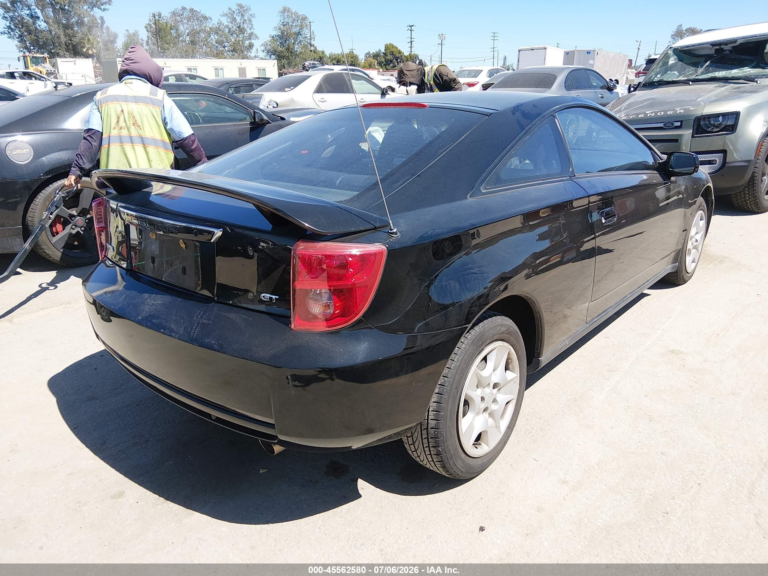 2004 Toyota Celica Gt Black vin: JTDDR32T040171790