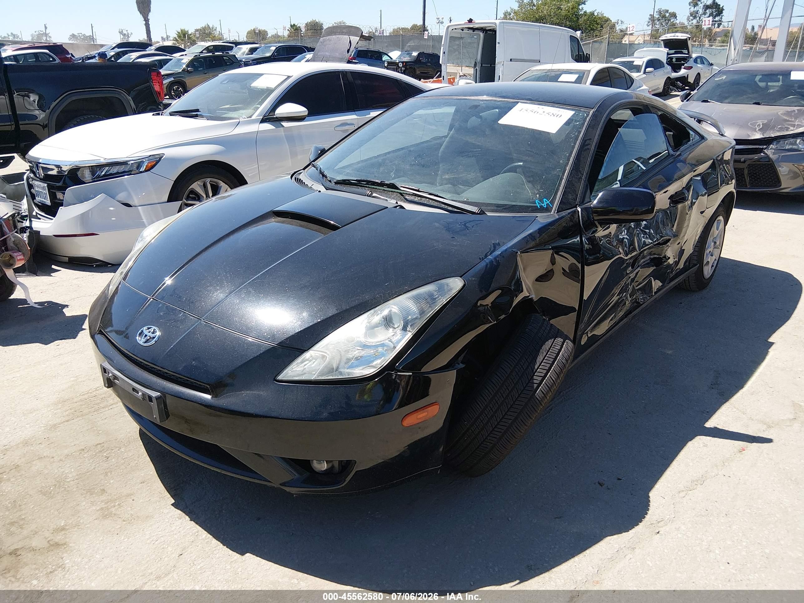 2004 Toyota Celica Gt Black vin: JTDDR32T040171790