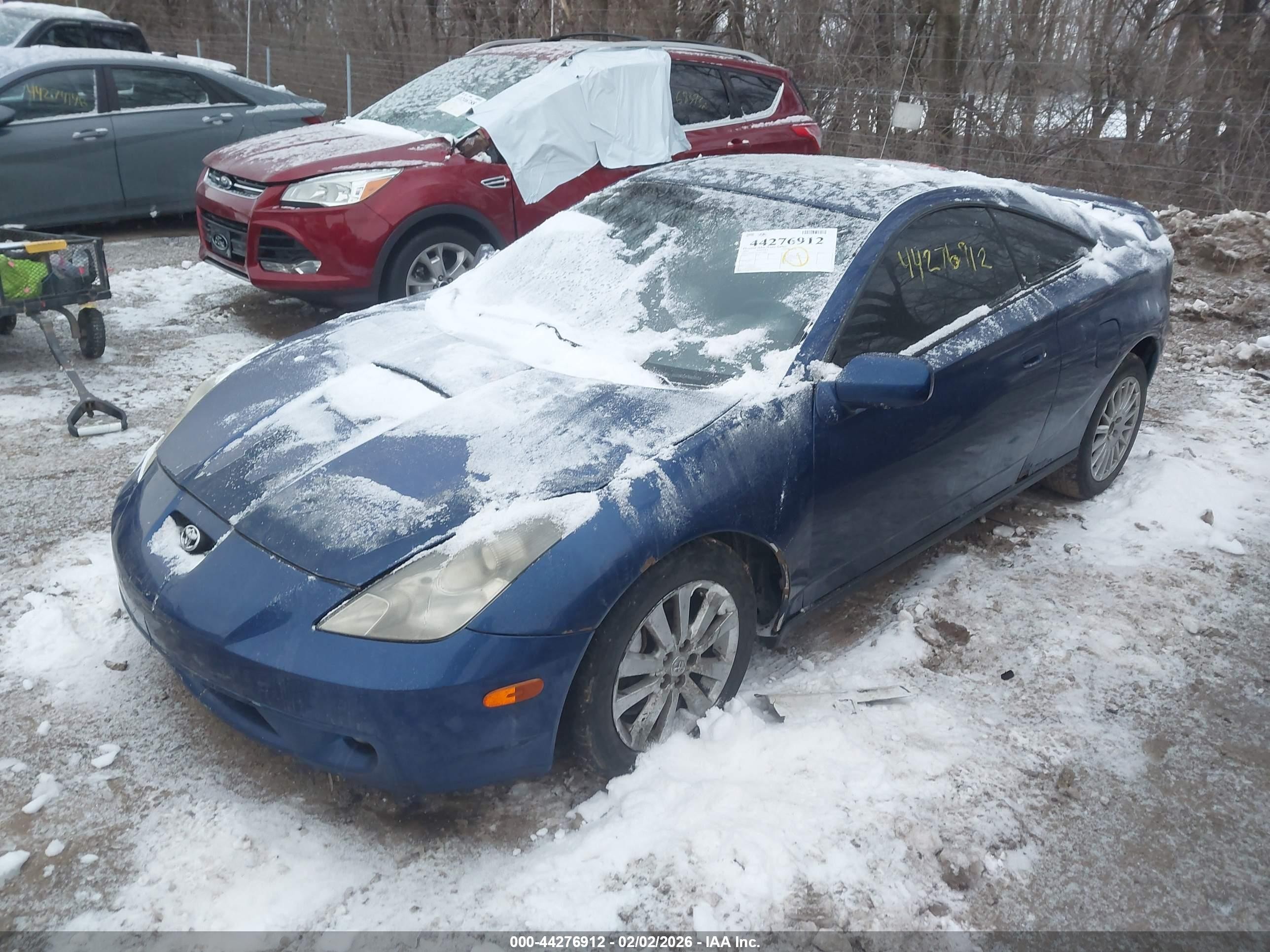 2002 Toyota Celica Gt Blue vin: JTDDR32T120116861