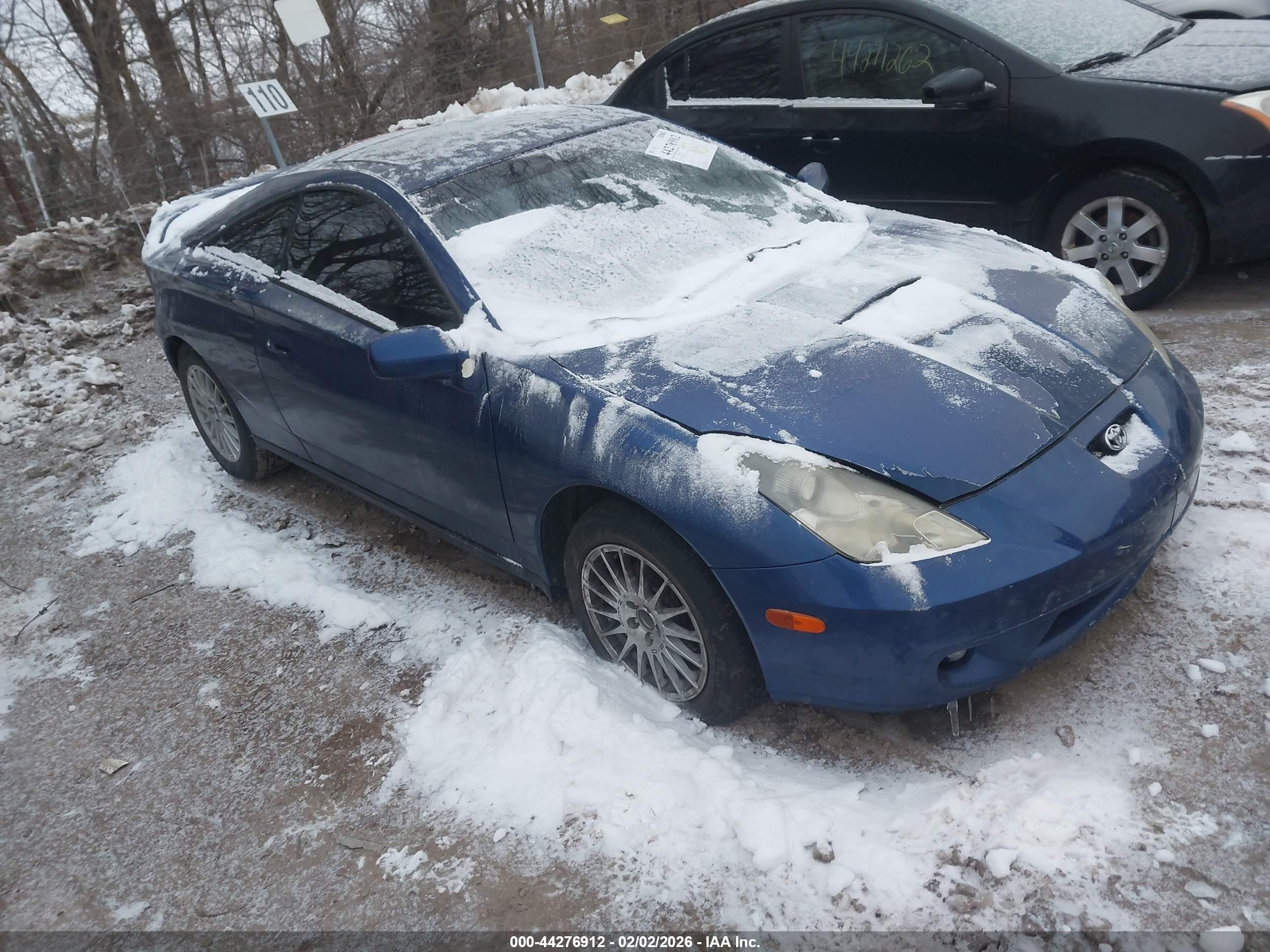 2002 Toyota Celica Gt Blue vin: JTDDR32T120116861