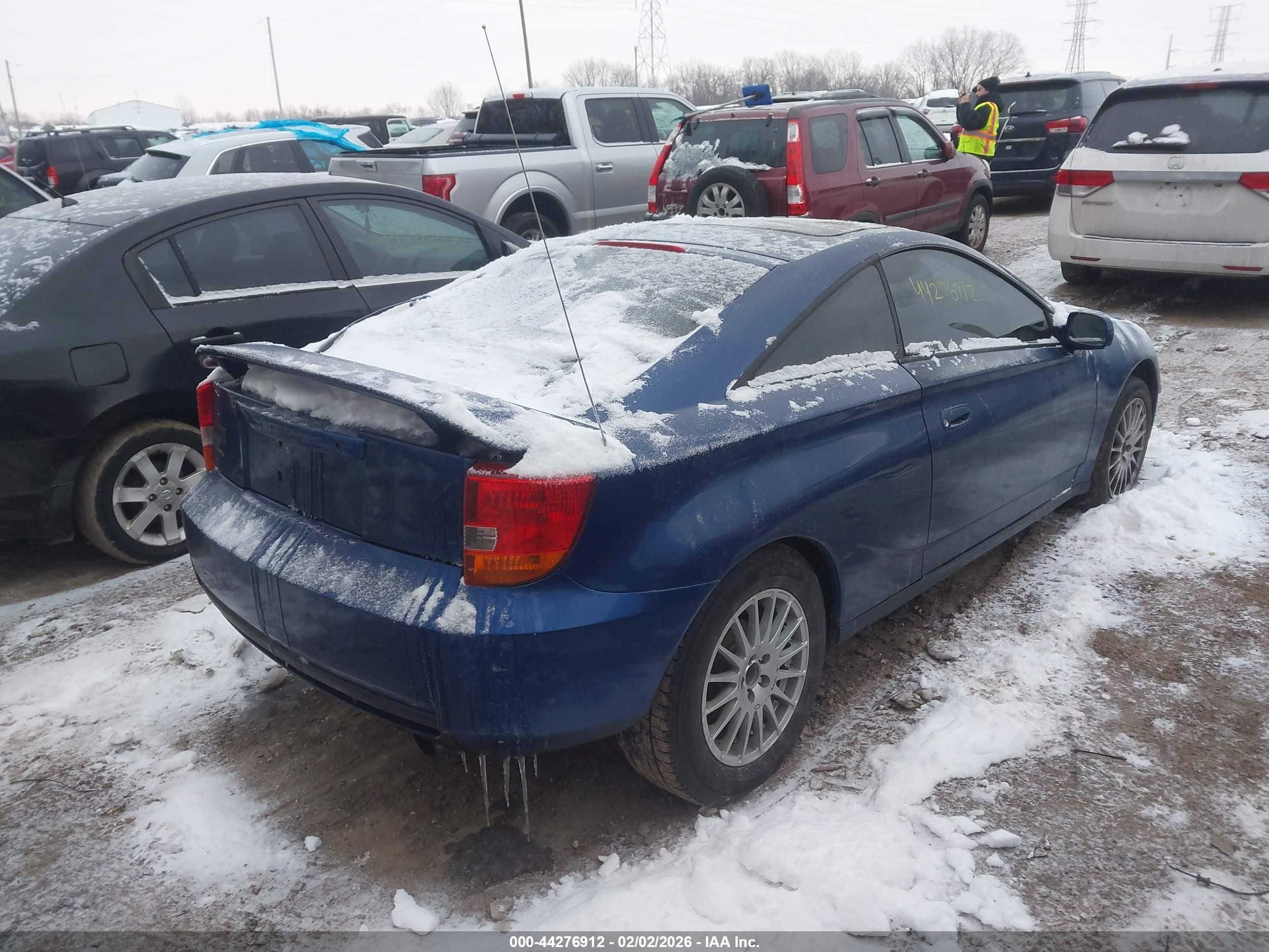 2002 Toyota Celica Gt Blue vin: JTDDR32T120116861