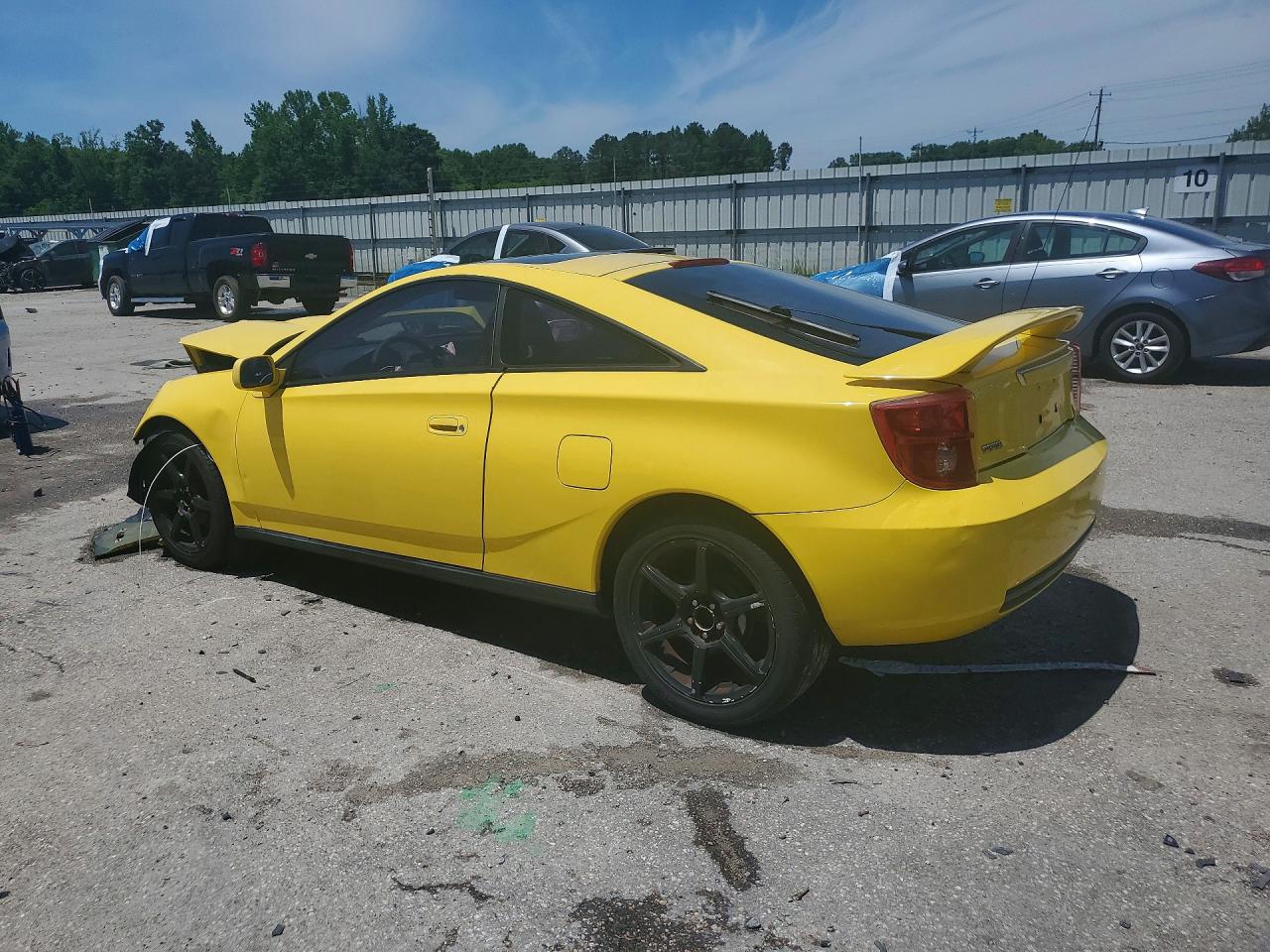 2003 Toyota Celica Gt Желтый vin: JTDDR32T230156190