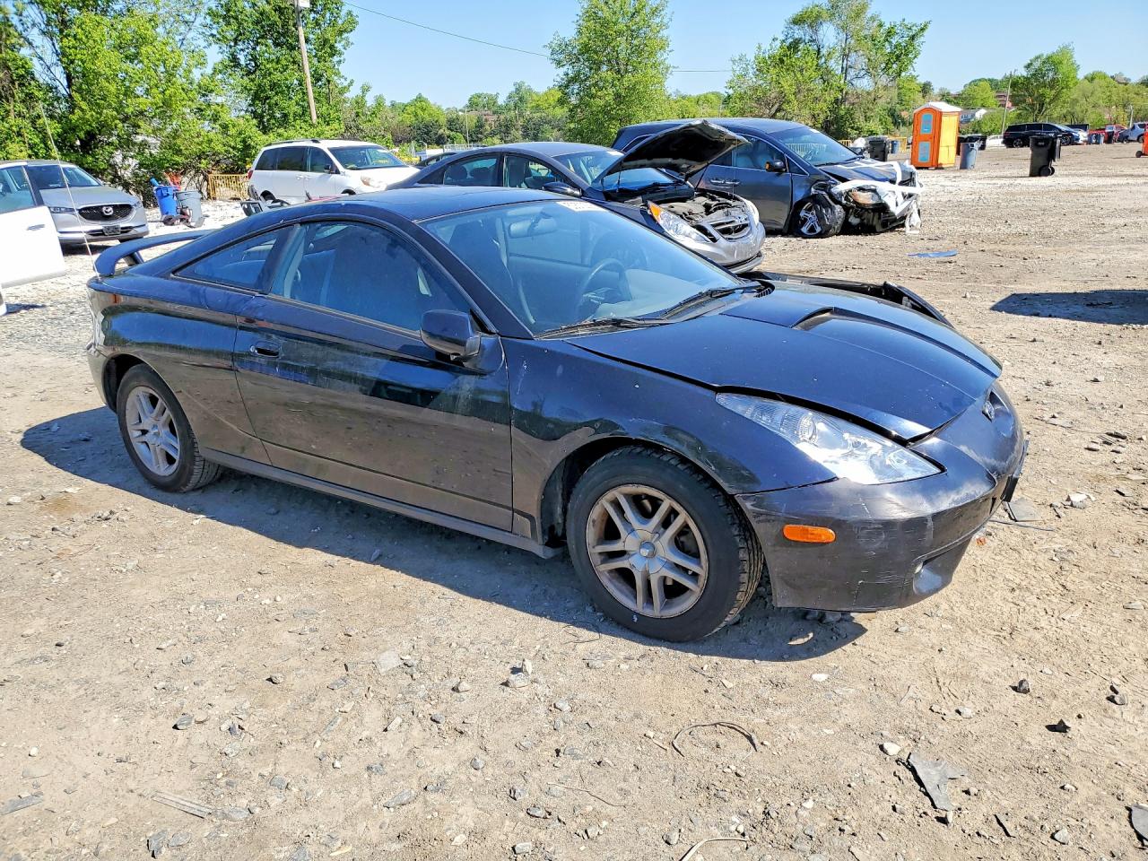 2001 Toyota Celica Gt Black vin: JTDDR32T310071596