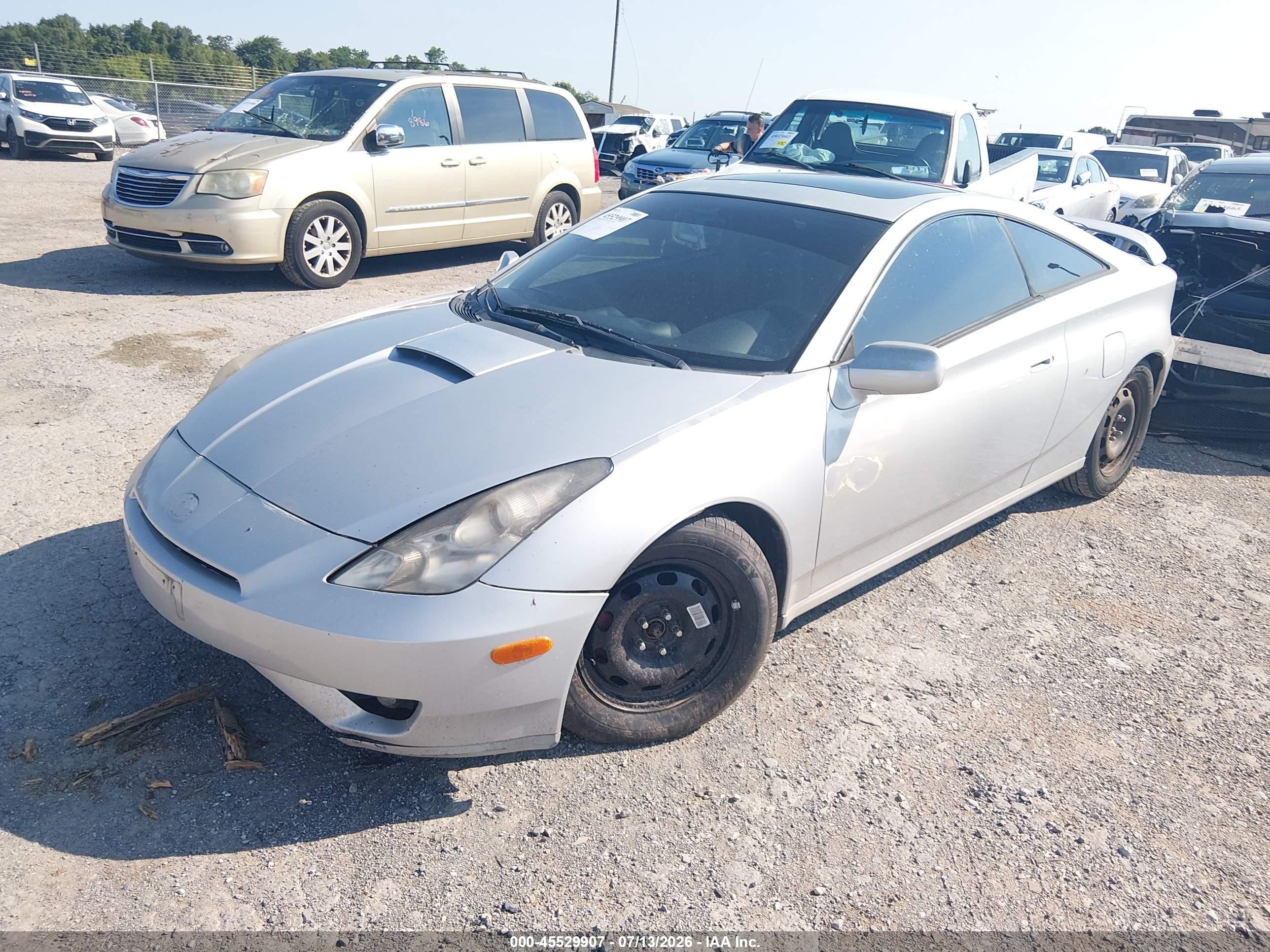 2003 Toyota Celica Gt Silver vin: JTDDR32T330143139