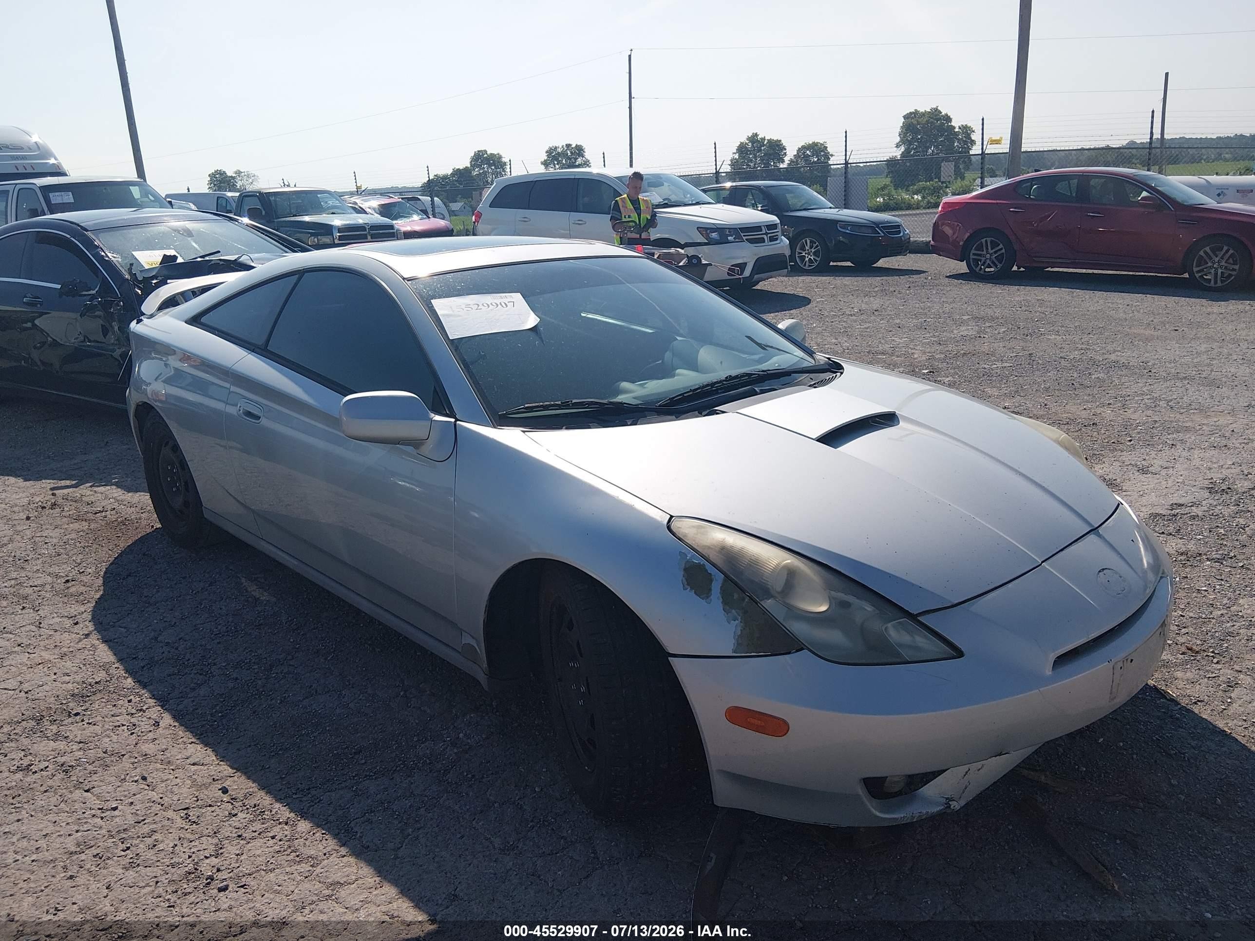 2003 Toyota Celica Gt Silver vin: JTDDR32T330143139