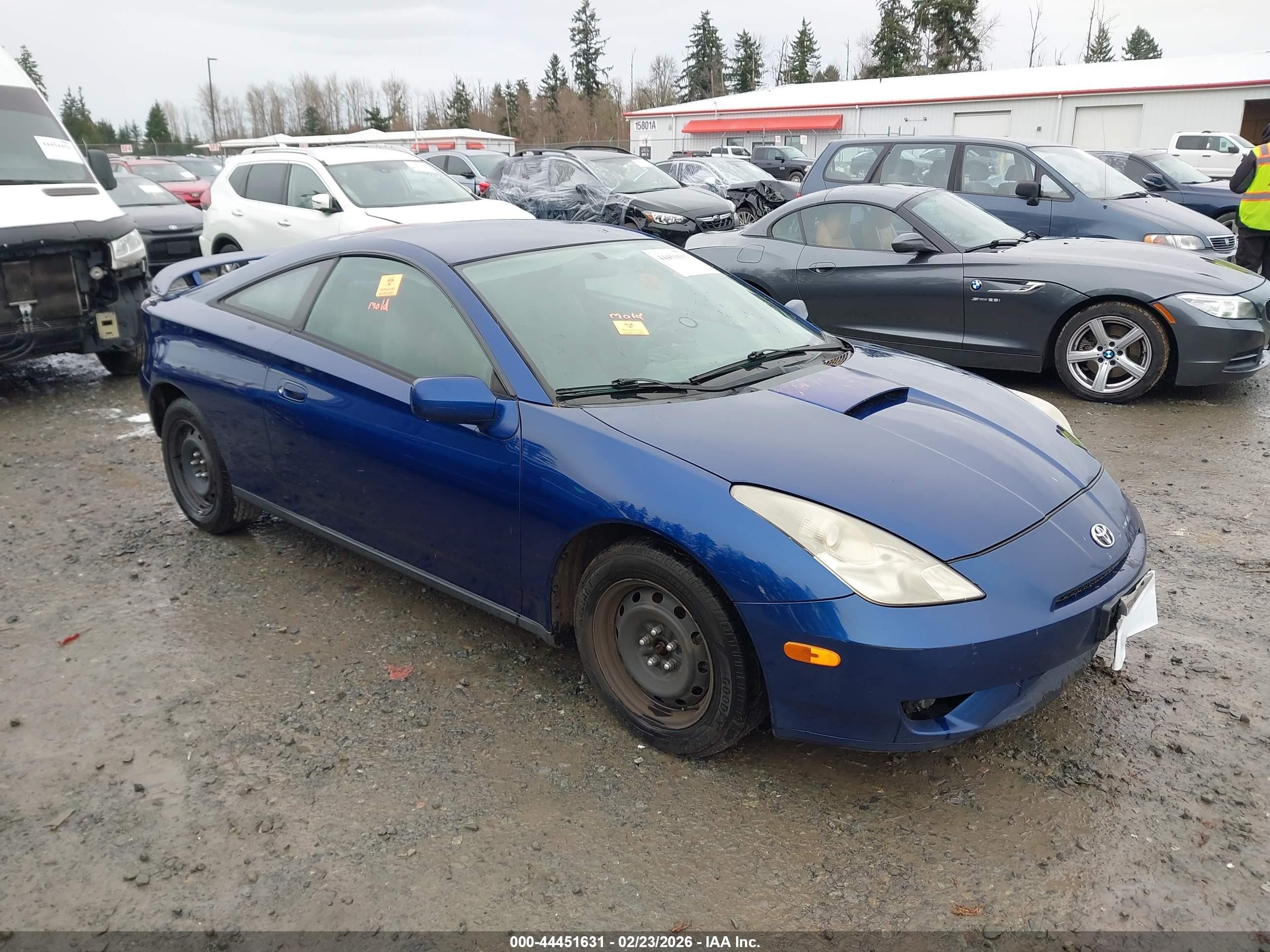 2003 Toyota Celica Gt Dark Blue vin: JTDDR32T330145277