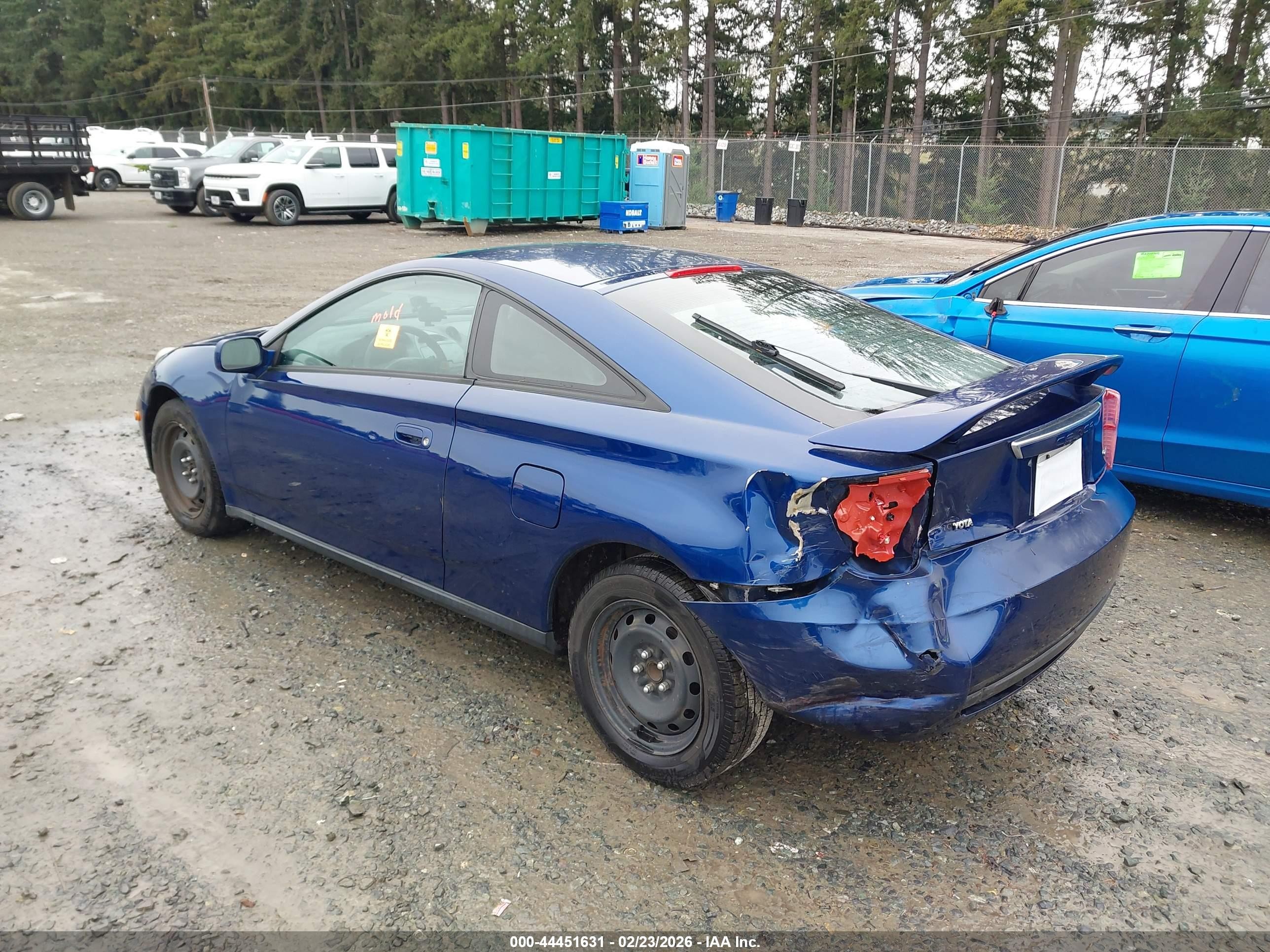 2003 Toyota Celica Gt Dark Blue vin: JTDDR32T330145277