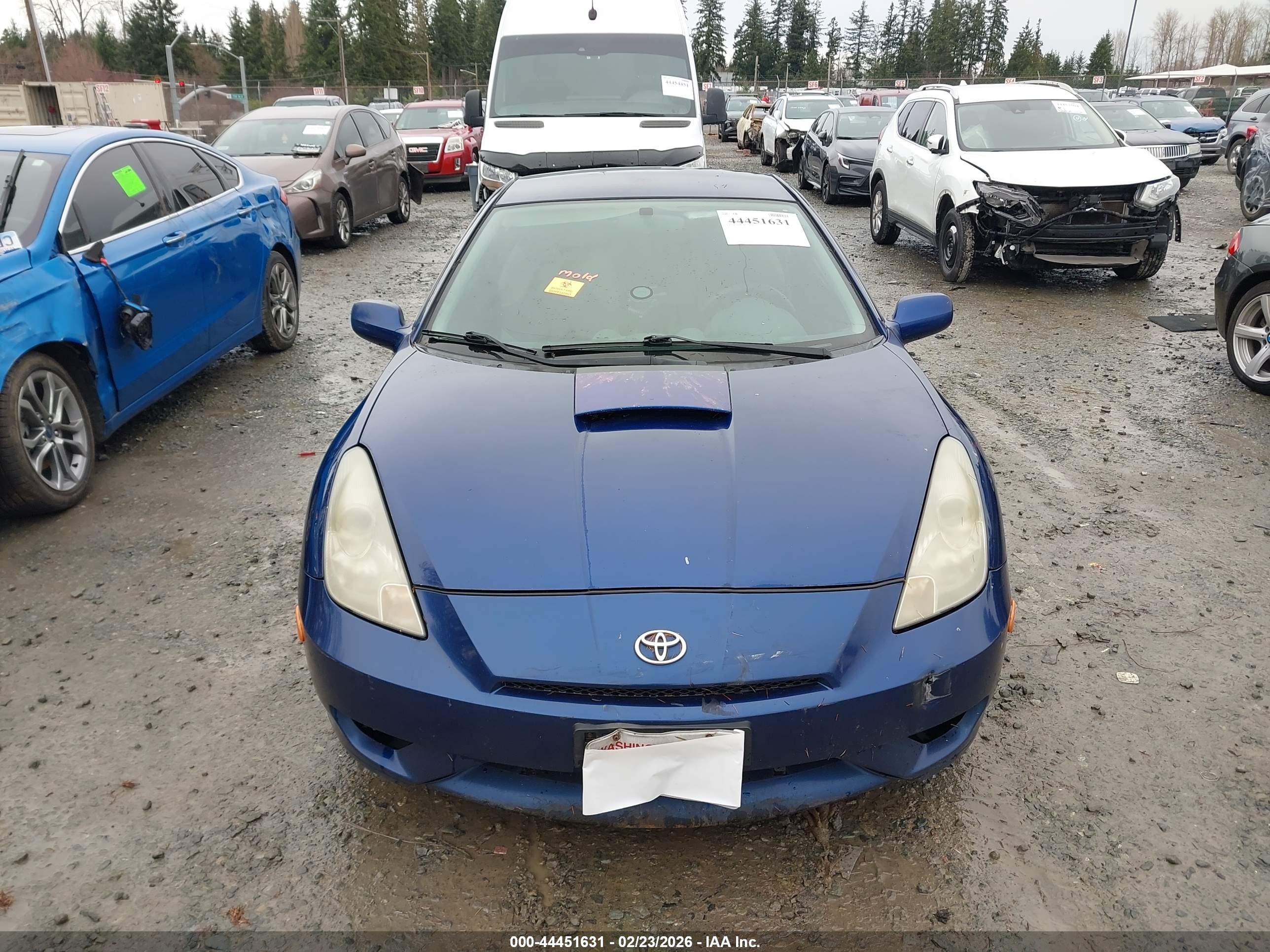 2003 Toyota Celica Gt Dark Blue vin: JTDDR32T330145277