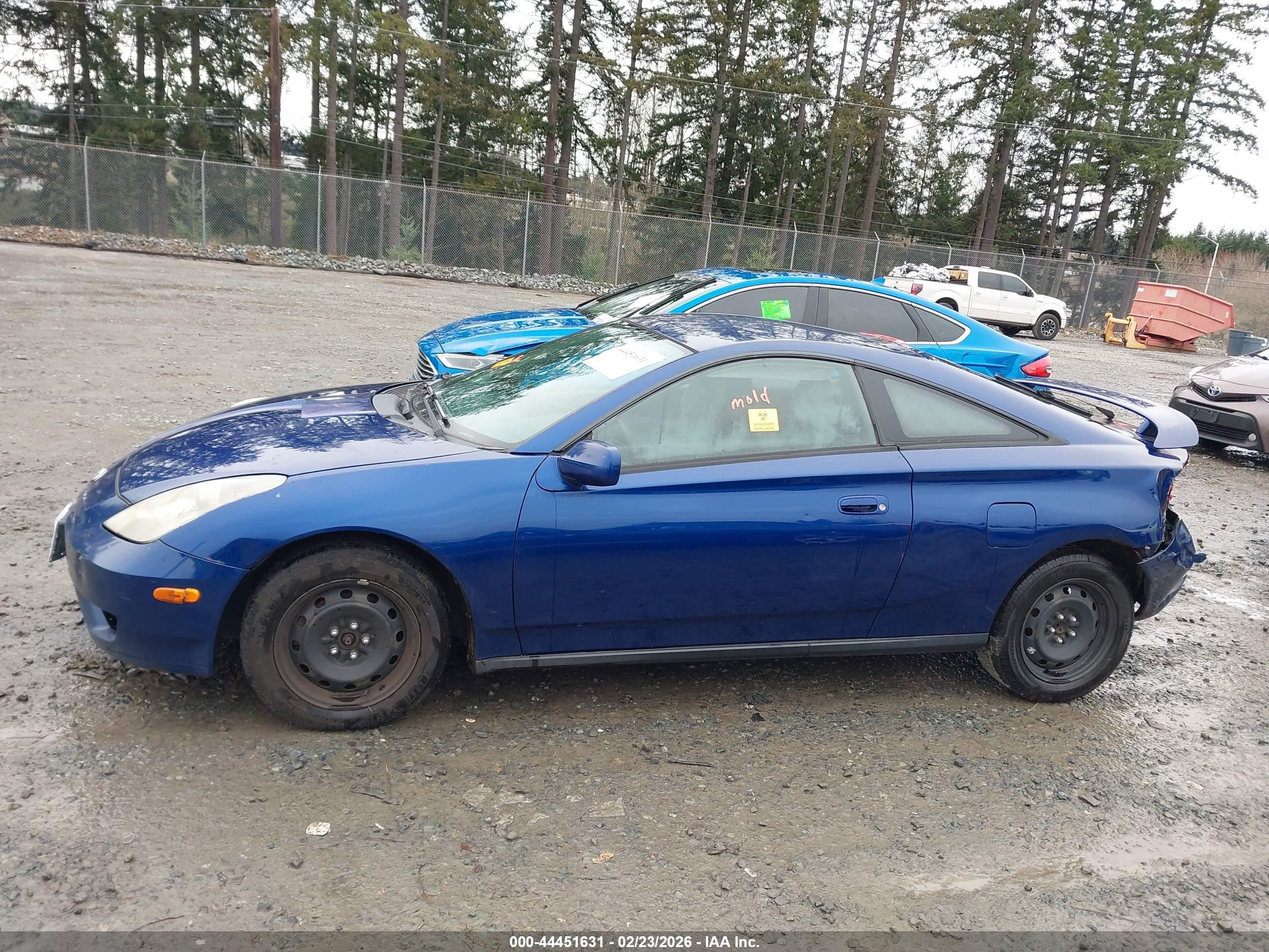 2003 Toyota Celica Gt Dark Blue vin: JTDDR32T330145277