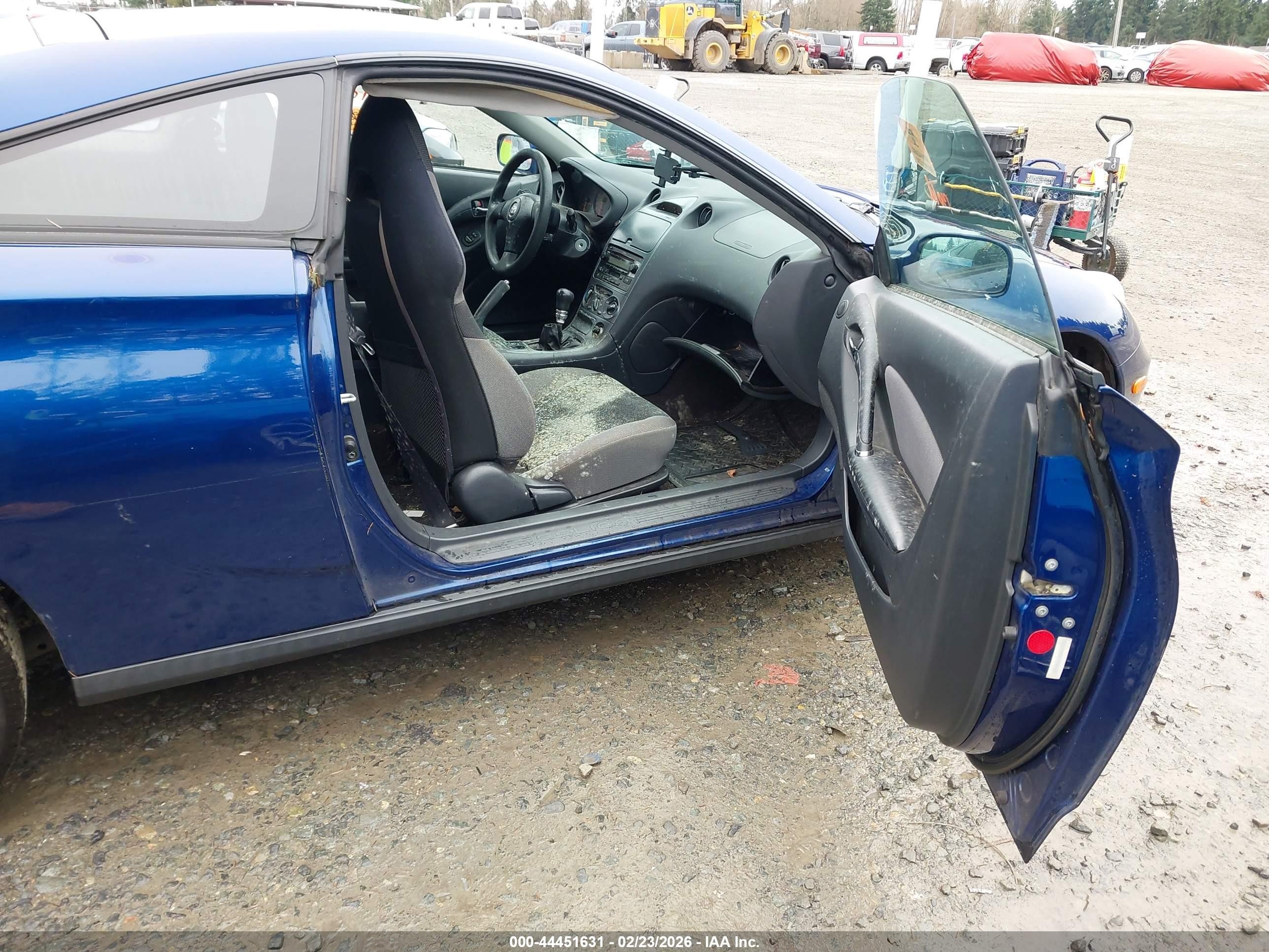 2003 Toyota Celica Gt Dark Blue vin: JTDDR32T330145277