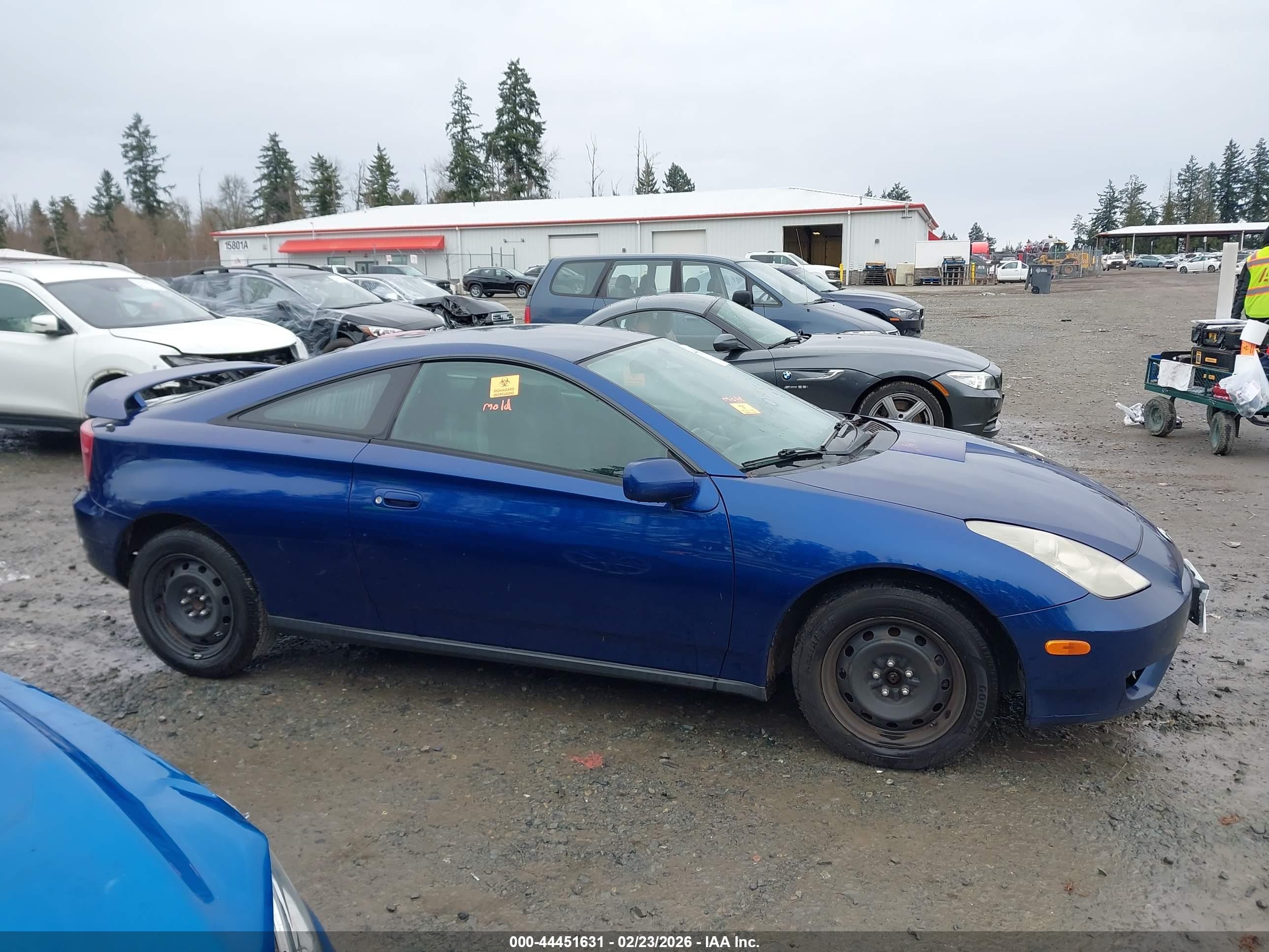 2003 Toyota Celica Gt Dark Blue vin: JTDDR32T330145277