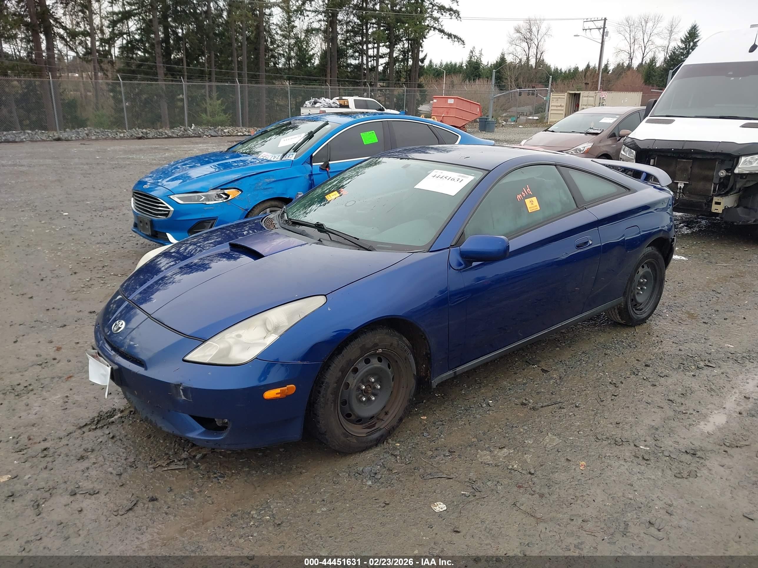 2003 Toyota Celica Gt Dark Blue vin: JTDDR32T330145277