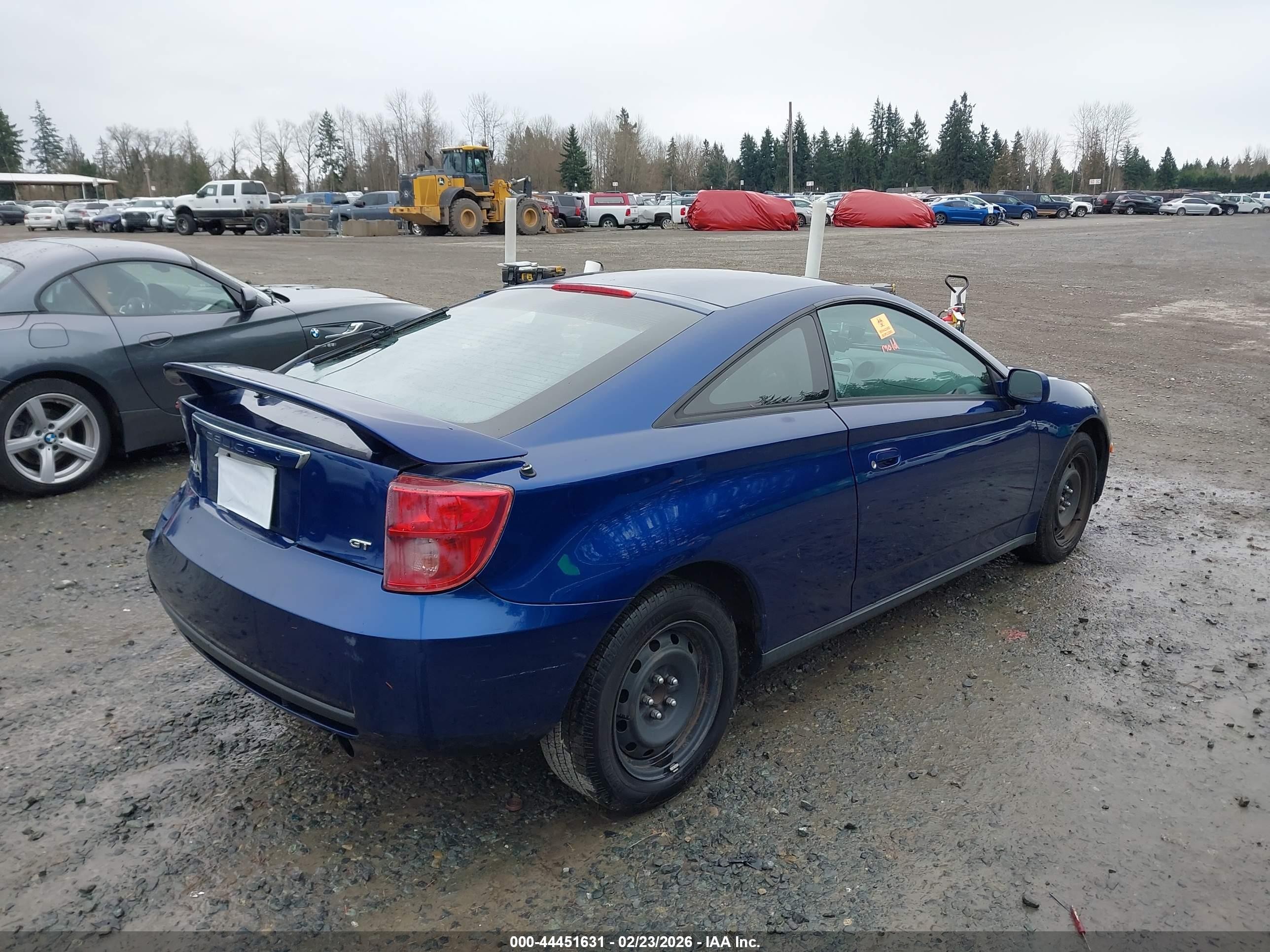 2003 Toyota Celica Gt Dark Blue vin: JTDDR32T330145277