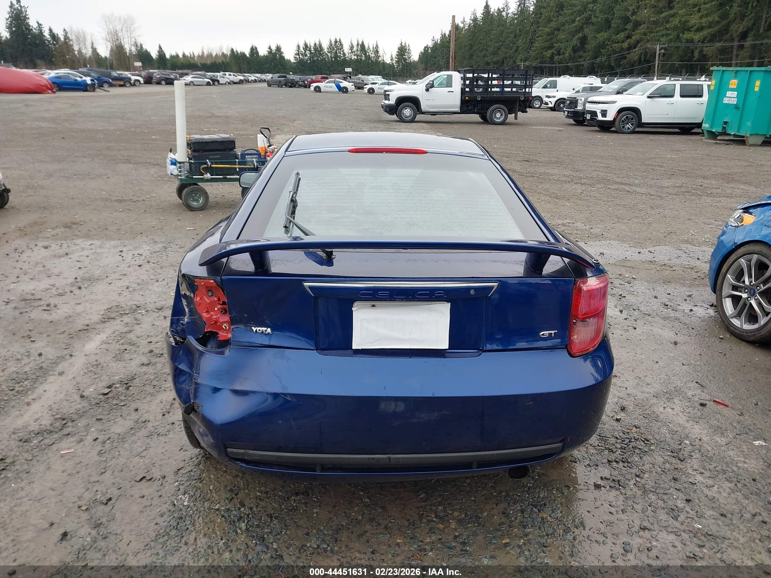 2003 Toyota Celica Gt Dark Blue vin: JTDDR32T330145277