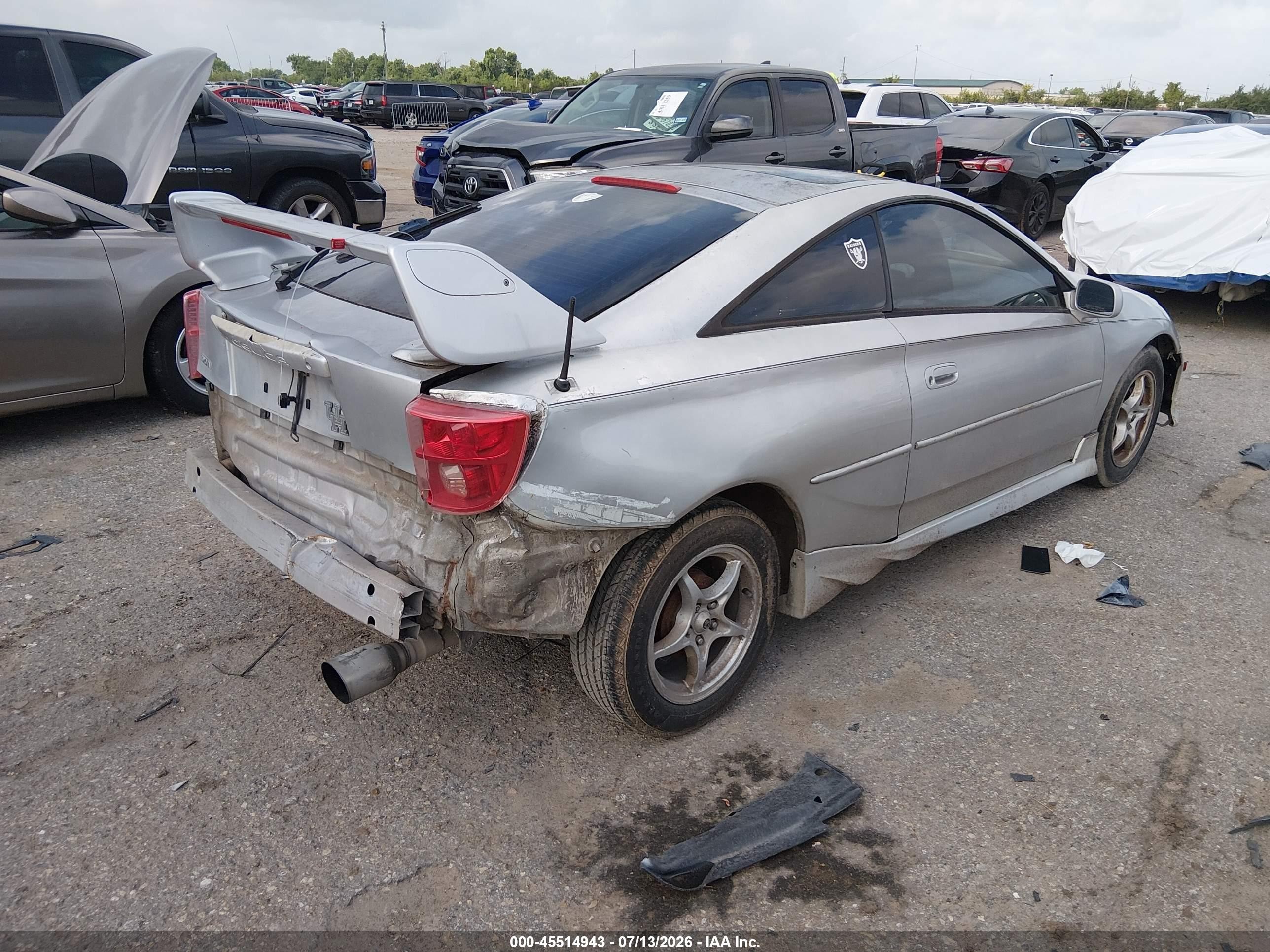 2001 Toyota Celica Gt Silver vin: JTDDR32T410101009