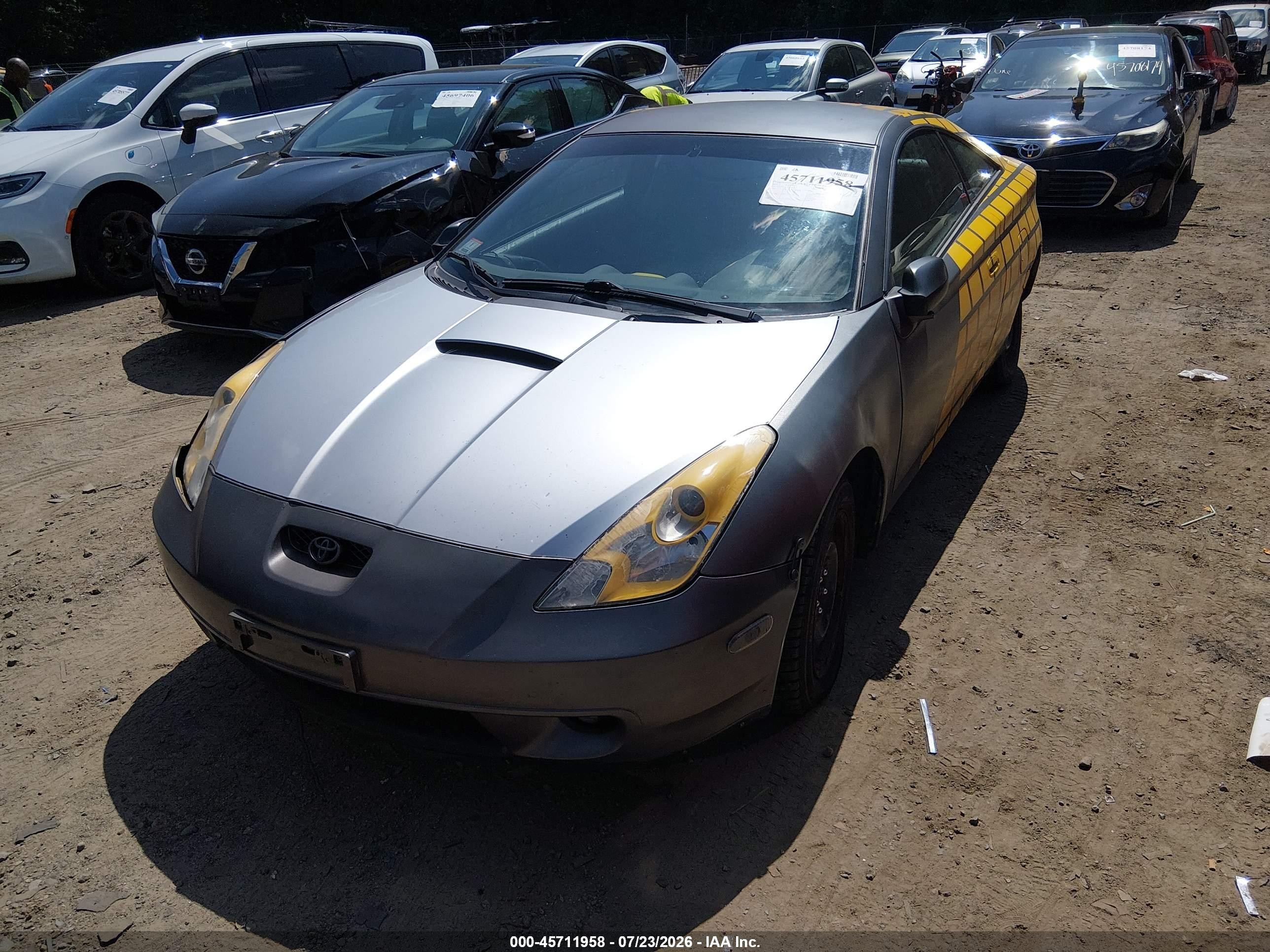 2002 Toyota Celica Gt Yellow vin: JTDDR32T420131998
