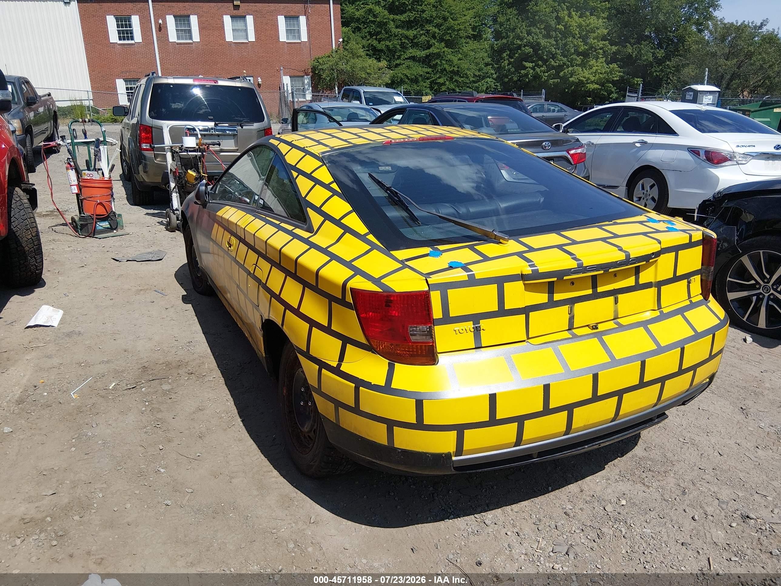 2002 Toyota Celica Gt Yellow vin: JTDDR32T420131998