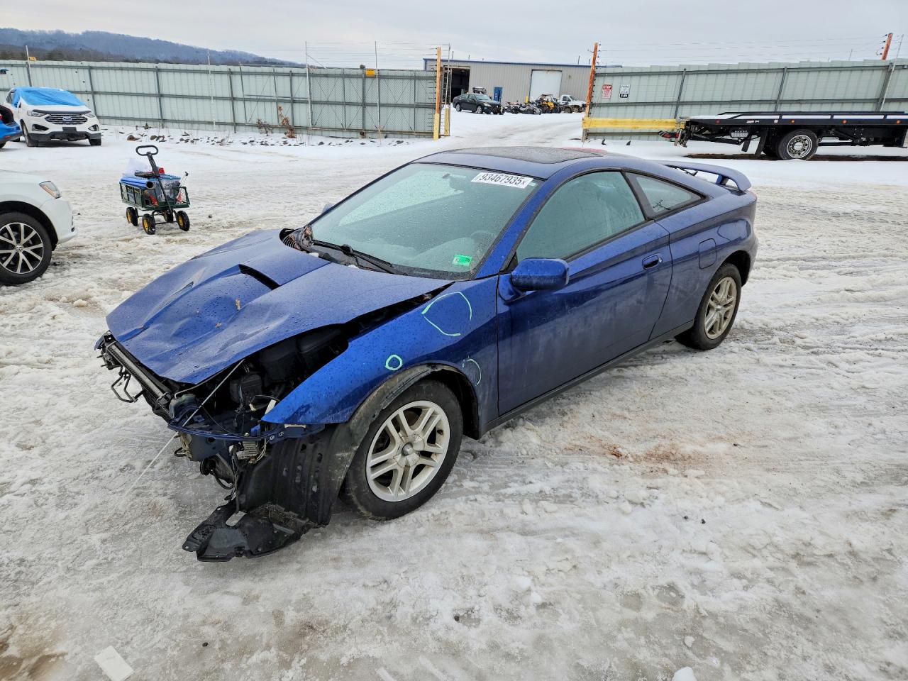 2002 Toyota Celica Gt Blue vin: JTDDR32T420141687