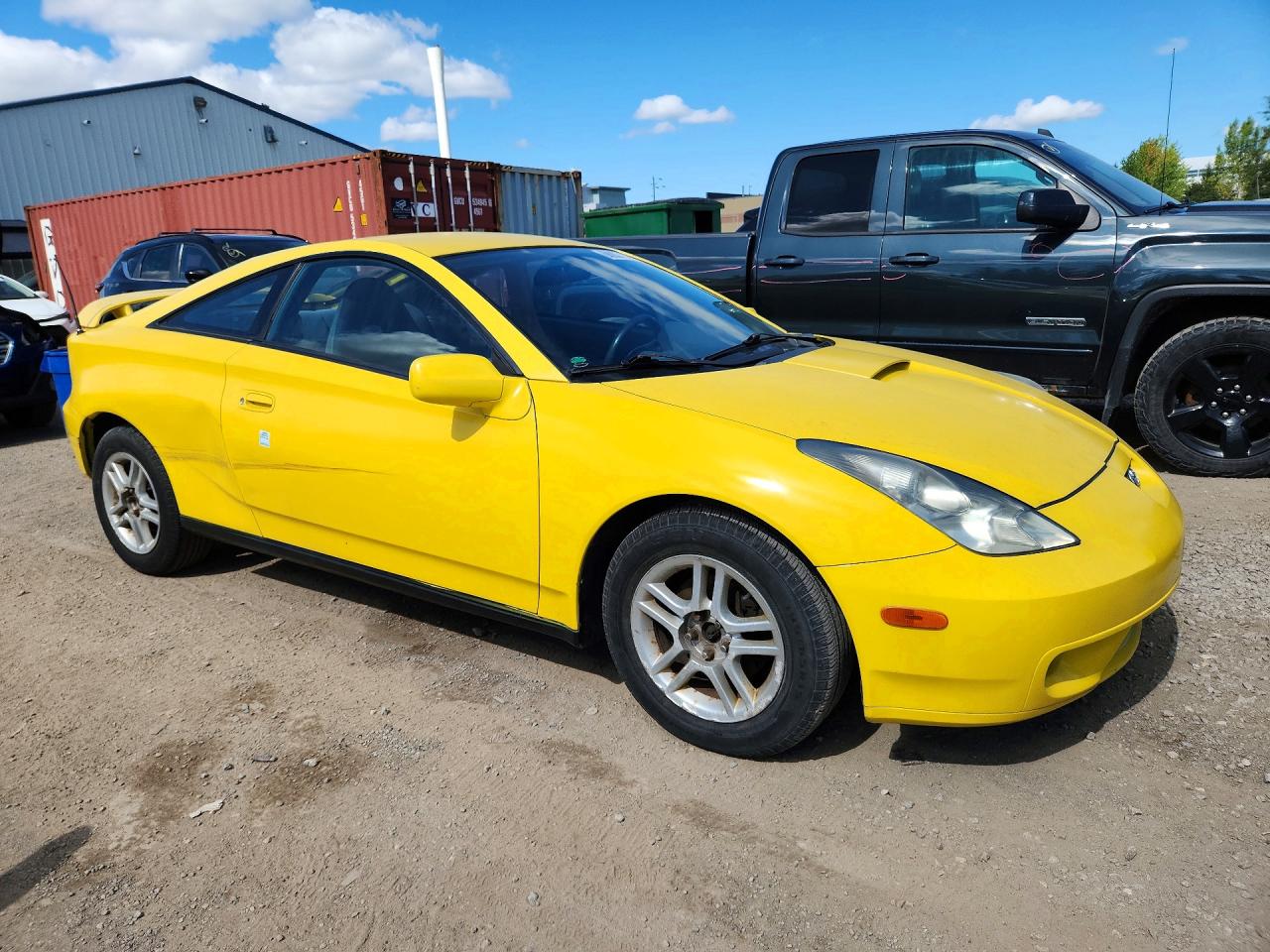 2002 Toyota Celica Gt Yellow vin: JTDDR32T520115406