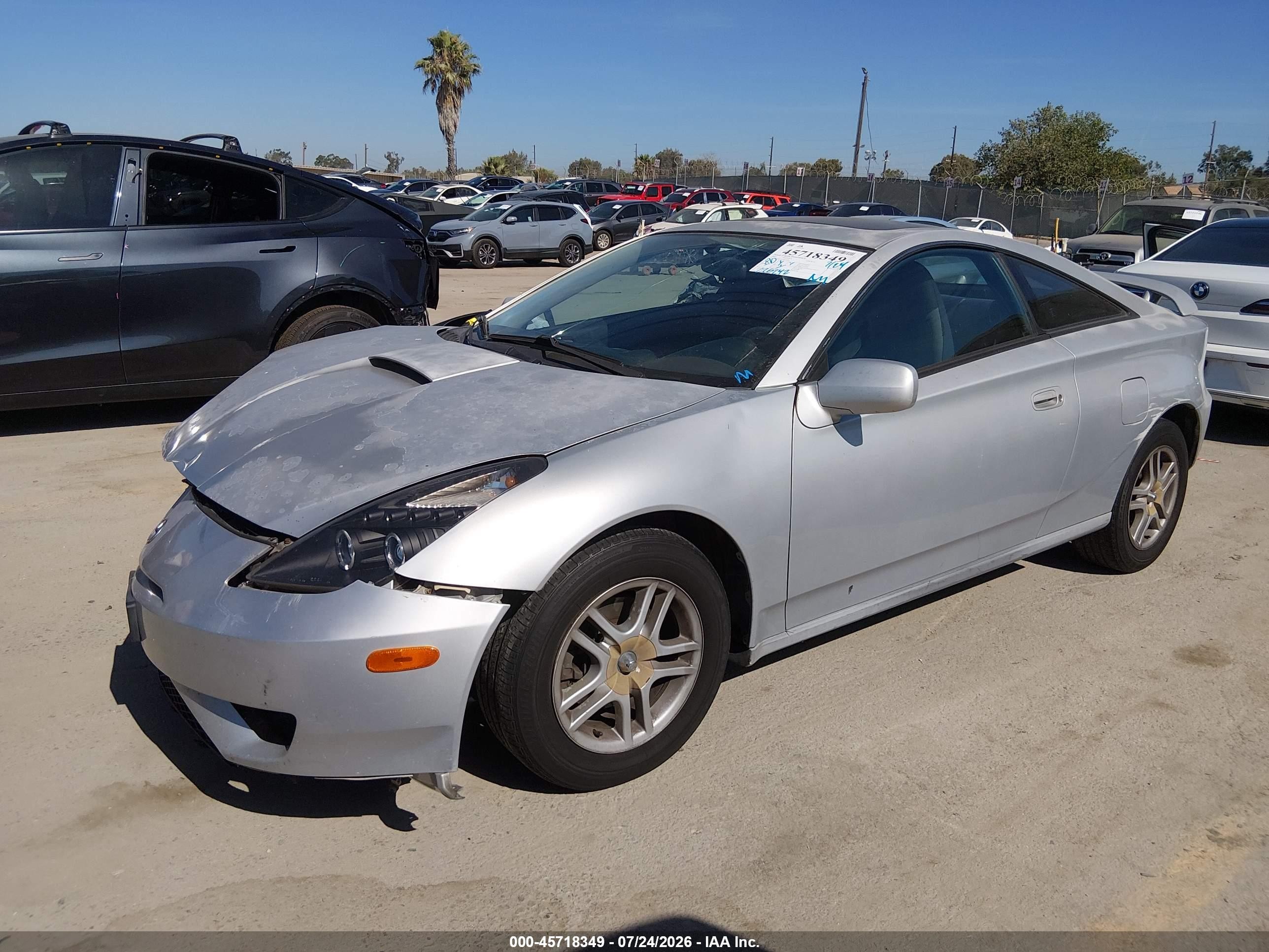 2003 Toyota Celica Gt Silver vin: JTDDR32T530155566