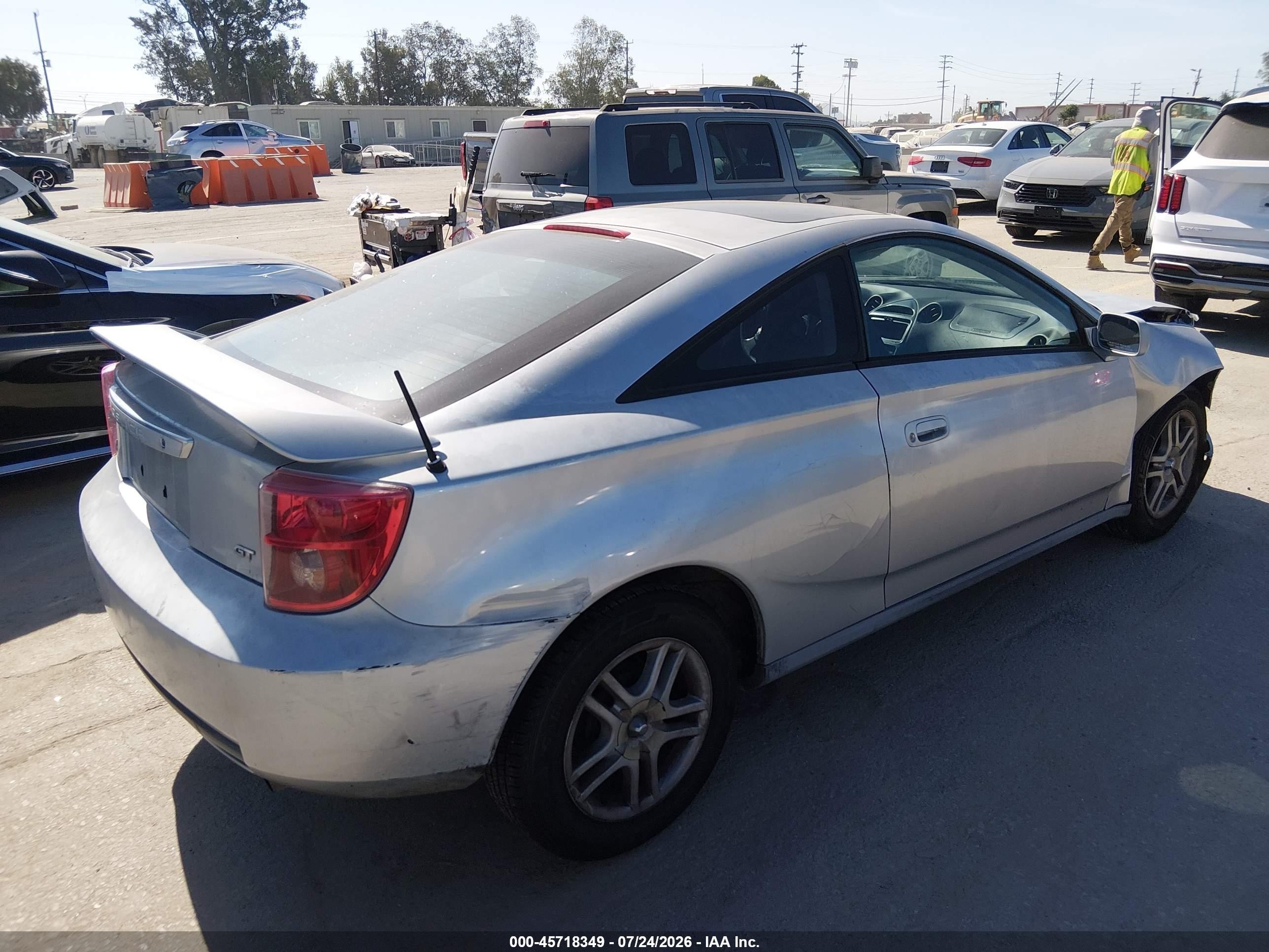 2003 Toyota Celica Gt Silver vin: JTDDR32T530155566