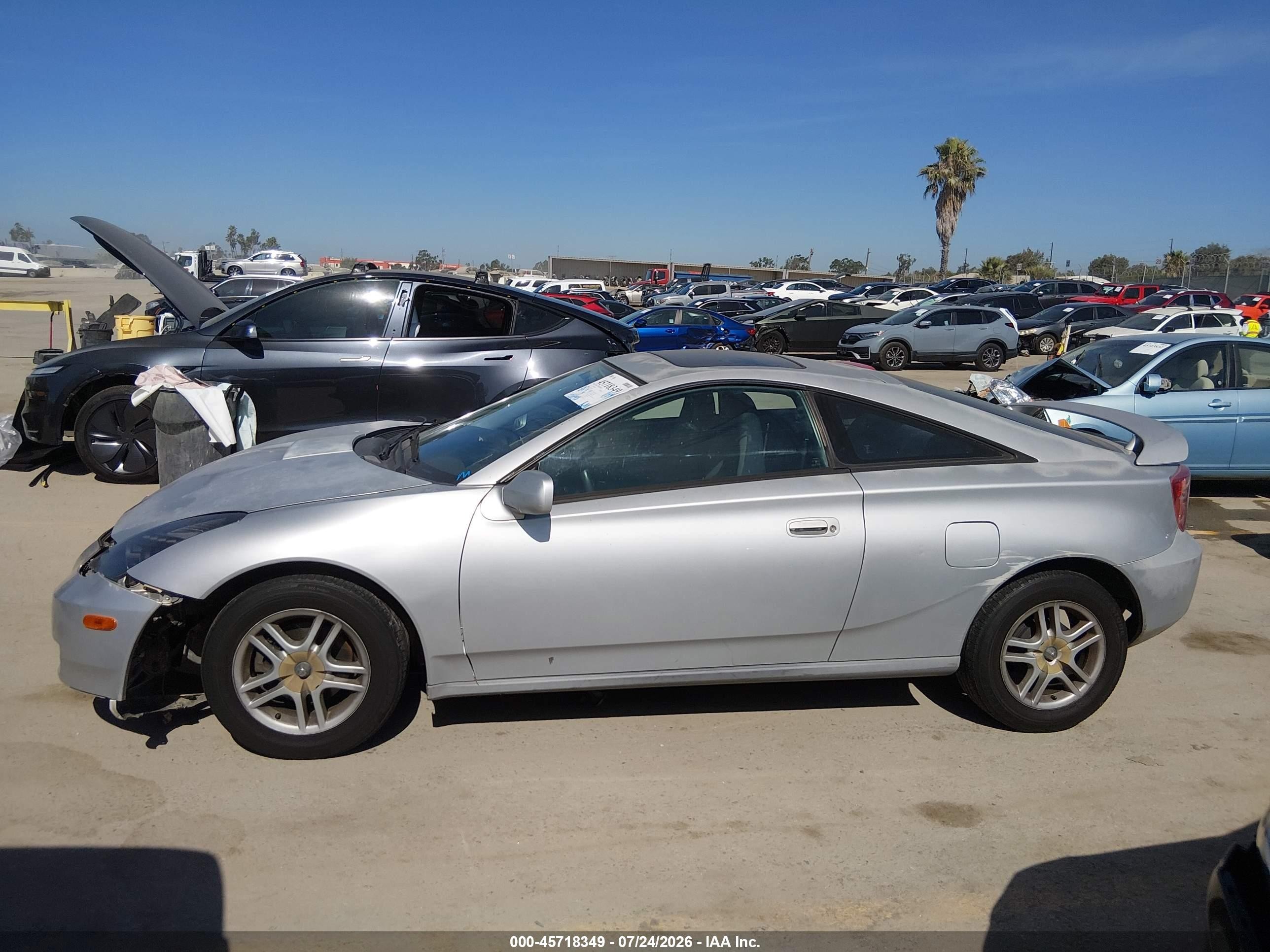 2003 Toyota Celica Gt Silver vin: JTDDR32T530155566
