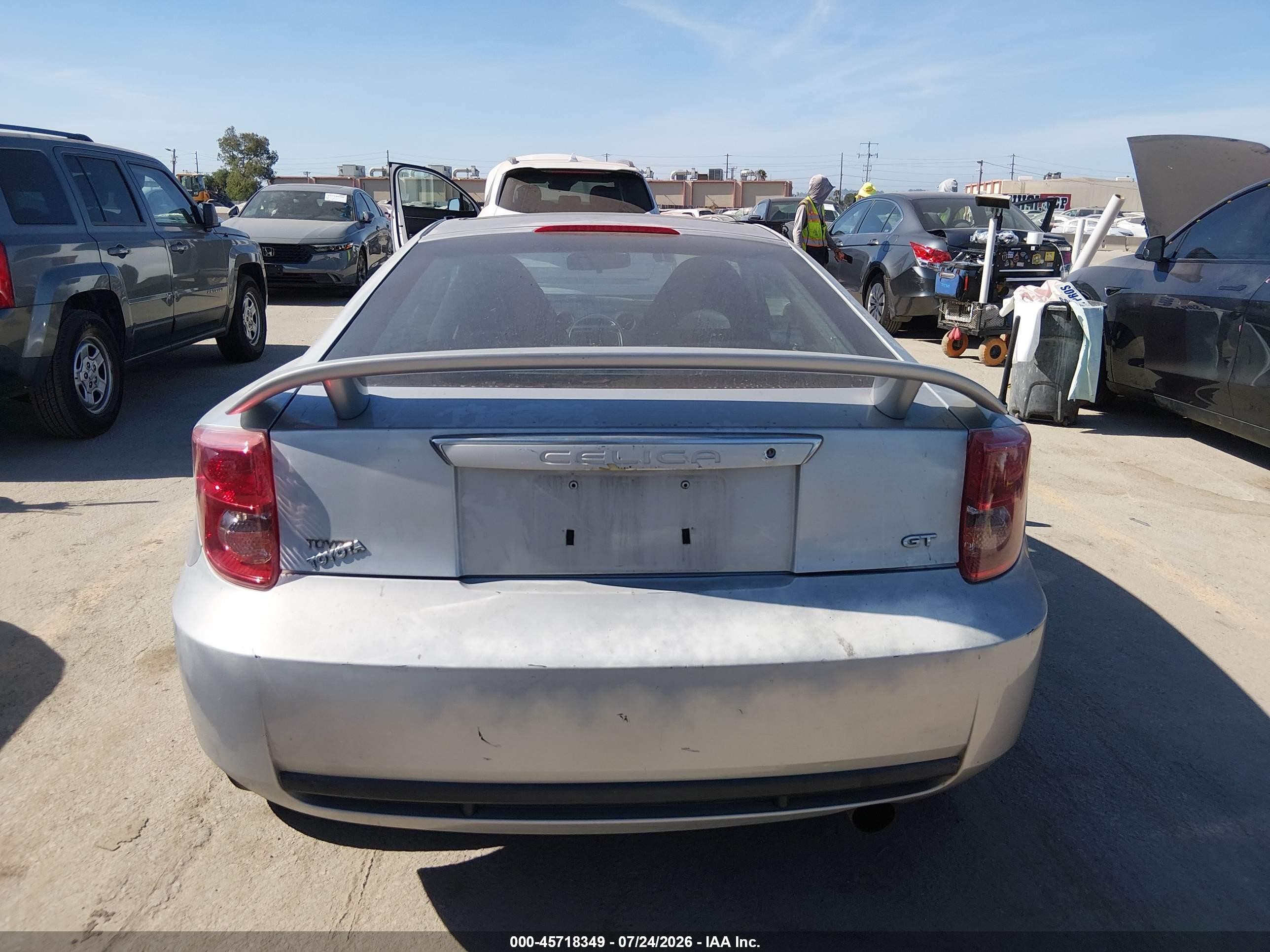 2003 Toyota Celica Gt Silver vin: JTDDR32T530155566