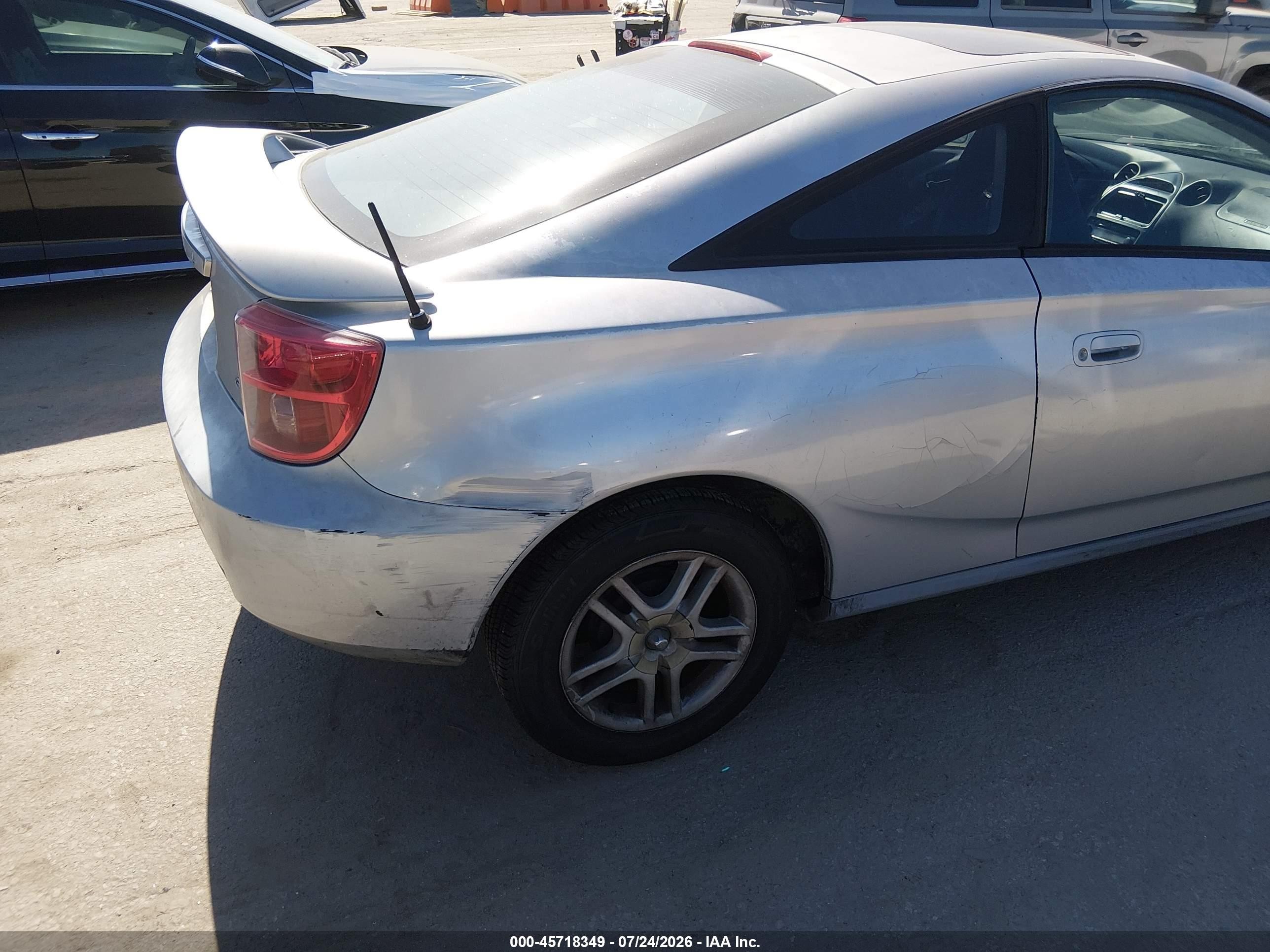 2003 Toyota Celica Gt Silver vin: JTDDR32T530155566
