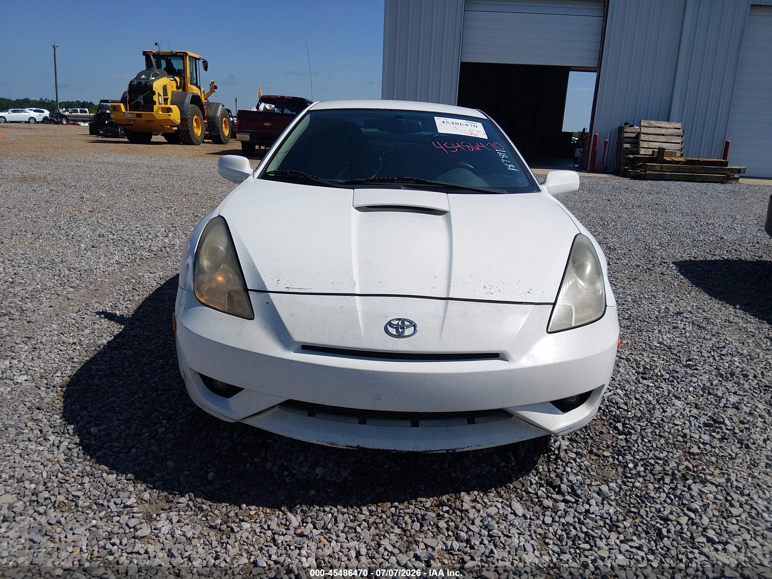 2005 Toyota Celica Gt White vin: JTDDR32T550187811