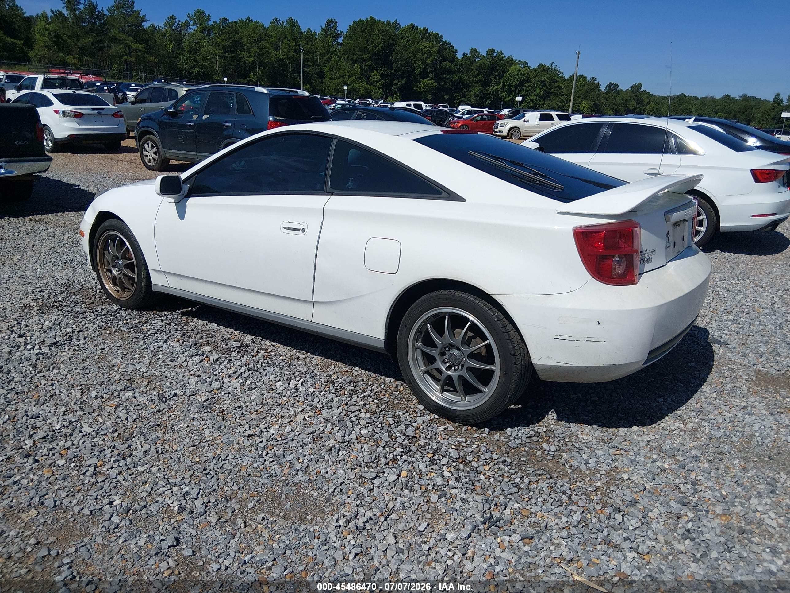 2005 Toyota Celica Gt White vin: JTDDR32T550187811